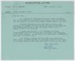 Letter: [Letter from T. L. James to D. W. Kempner, October 4, 1949]