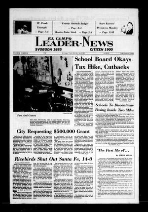 Primary view of object titled 'El Campo Leader-News (El Campo, Tex.), Vol. 98, No. 55, Ed. 1 Saturday, October 2, 1982'.
