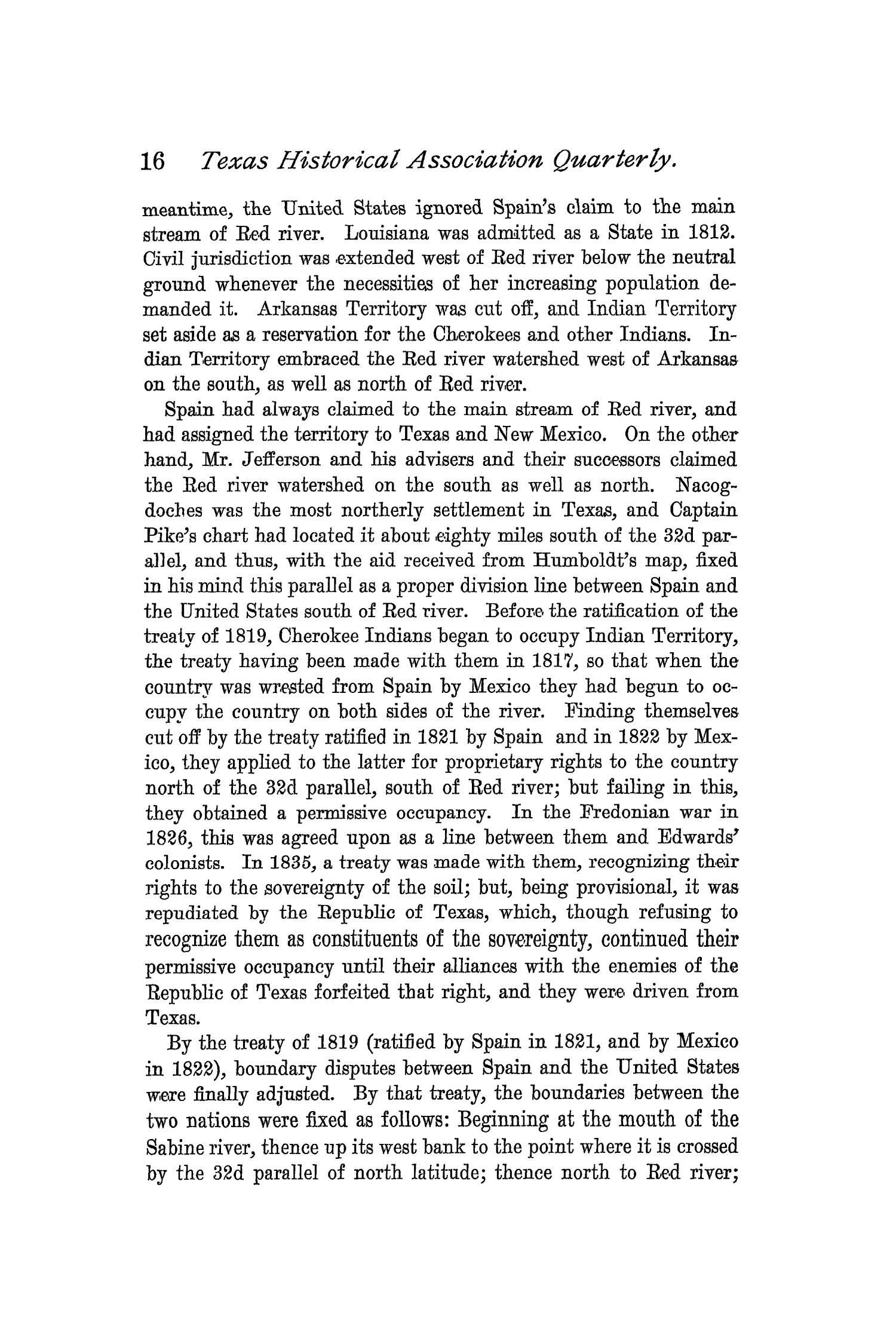 The Quarterly of the Texas State Historical Association, Volume 1, July 1897 - April, 1898
                                                
                                                    16
                                                