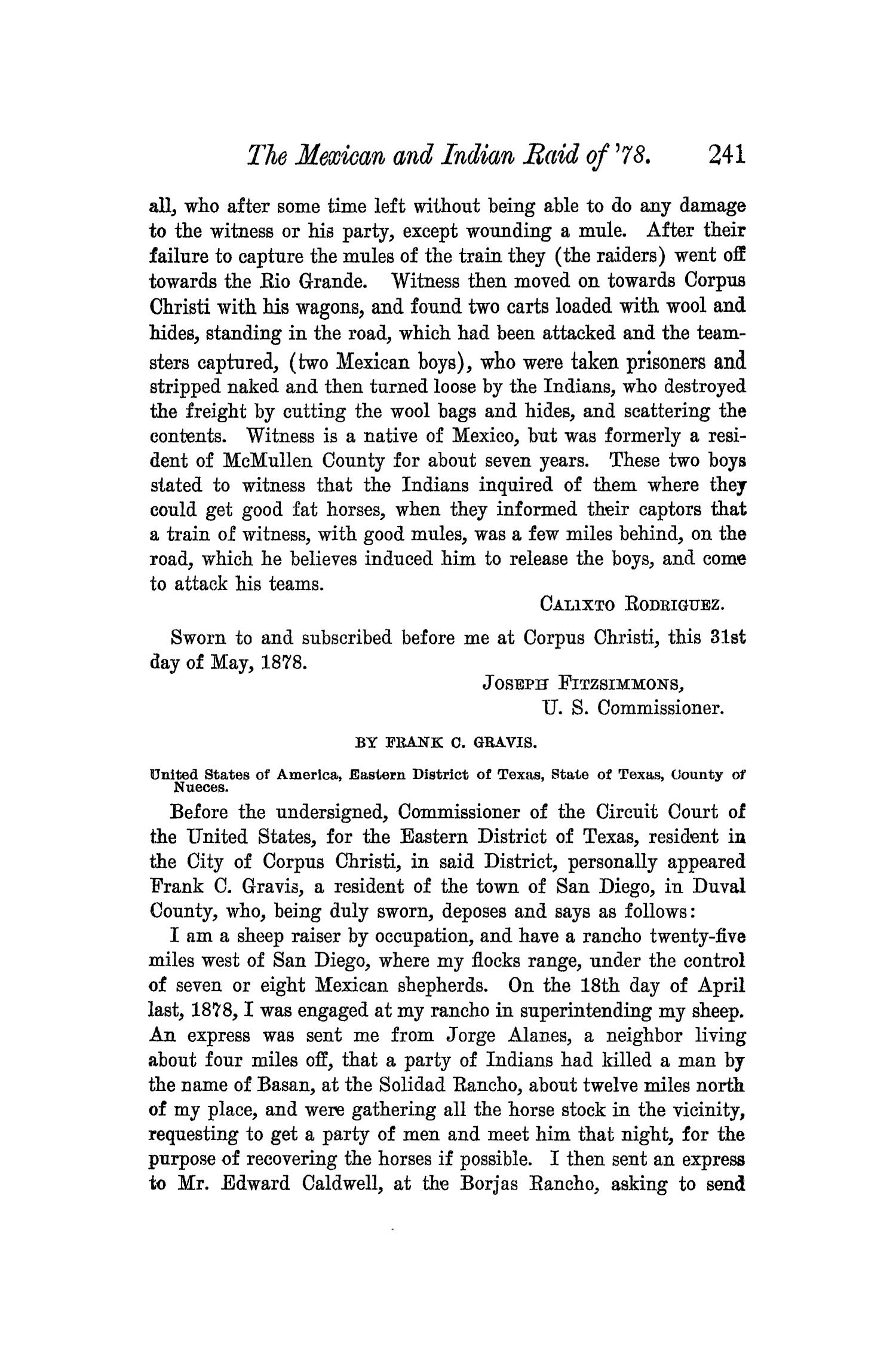 The Quarterly of the Texas State Historical Association, Volume 5, July 1901 - April, 1902
                                                
                                                    241
                                                