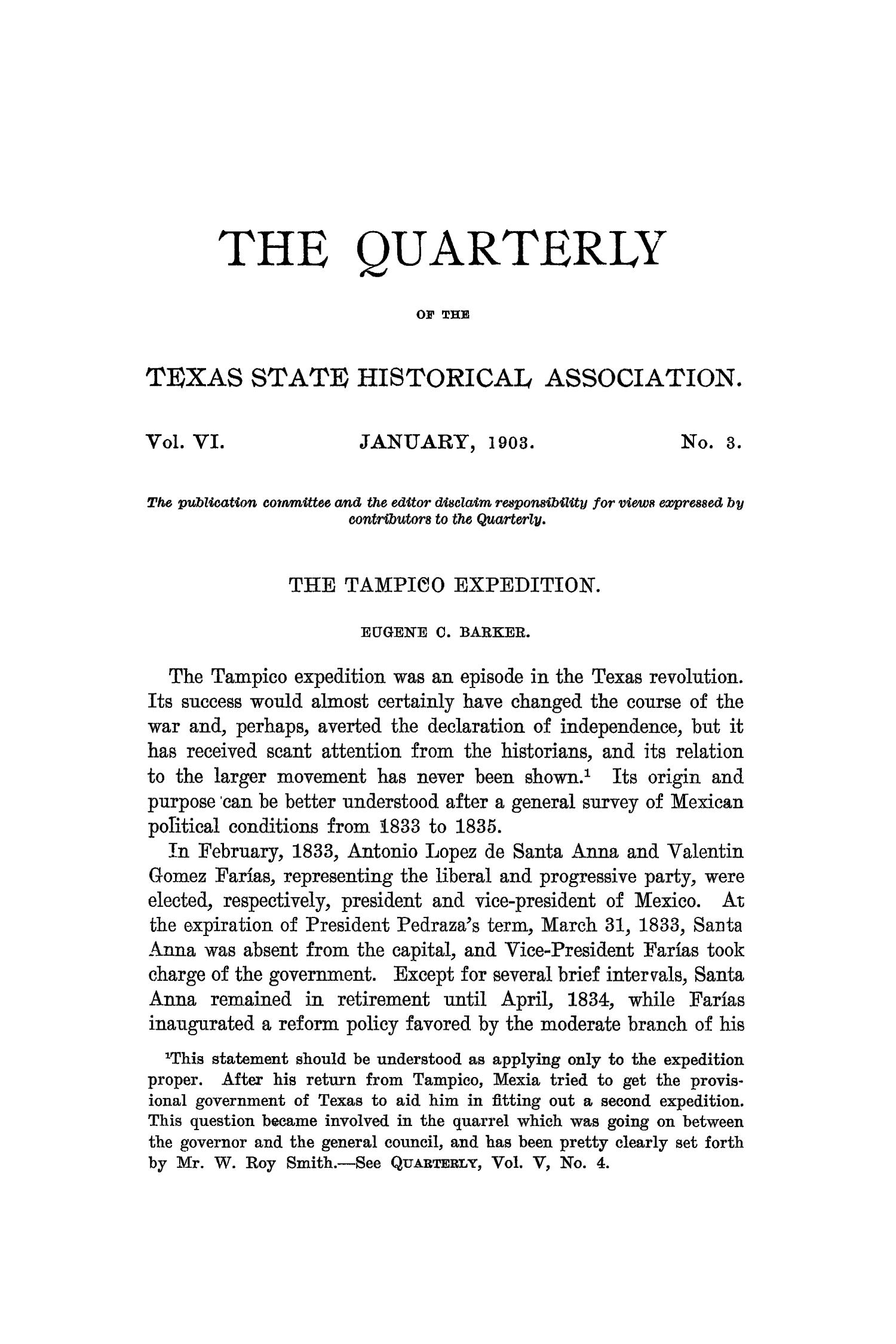 The Quarterly of the Texas State Historical Association, Volume 6, July 1902 - April, 1903
                                                
                                                    169
                                                