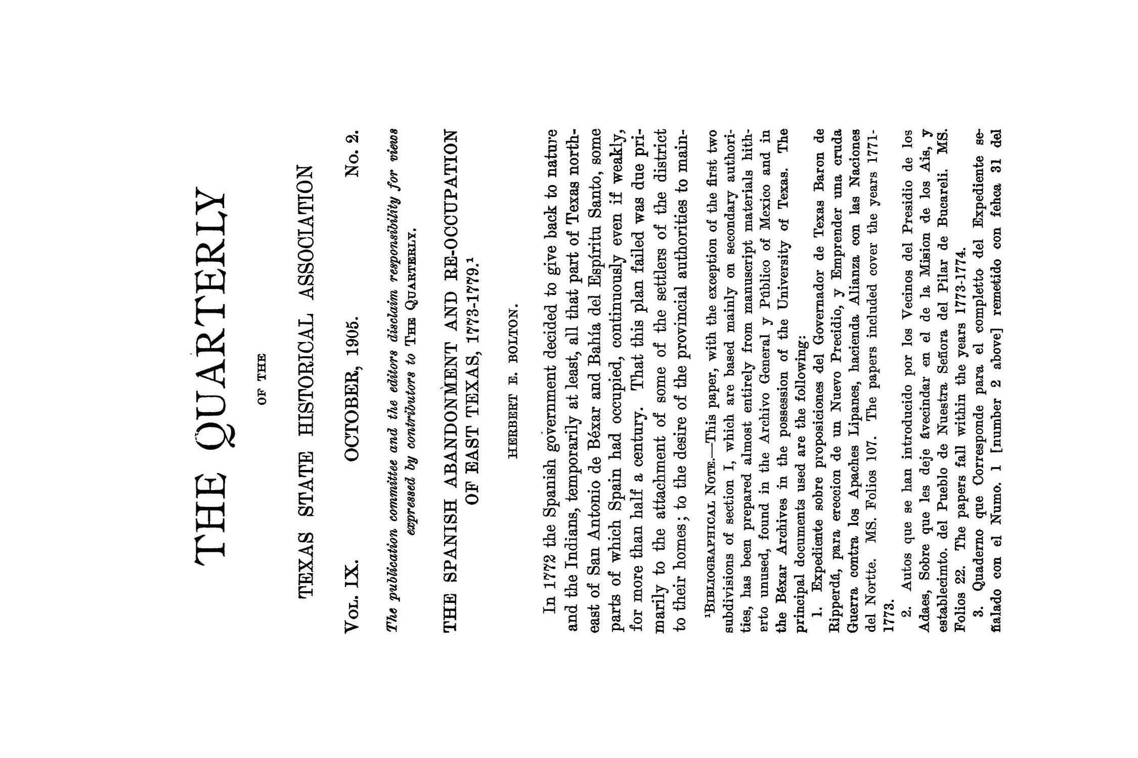 The Quarterly of the Texas State Historical Association, Volume 9, July 1905 - April, 1906
                                                
                                                    67
                                                