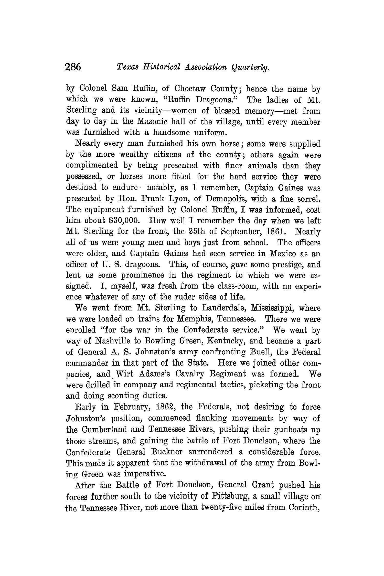 The Quarterly of the Texas State Historical Association, Volume 10, July 1906 - April, 1907
                                                
                                                    286
                                                