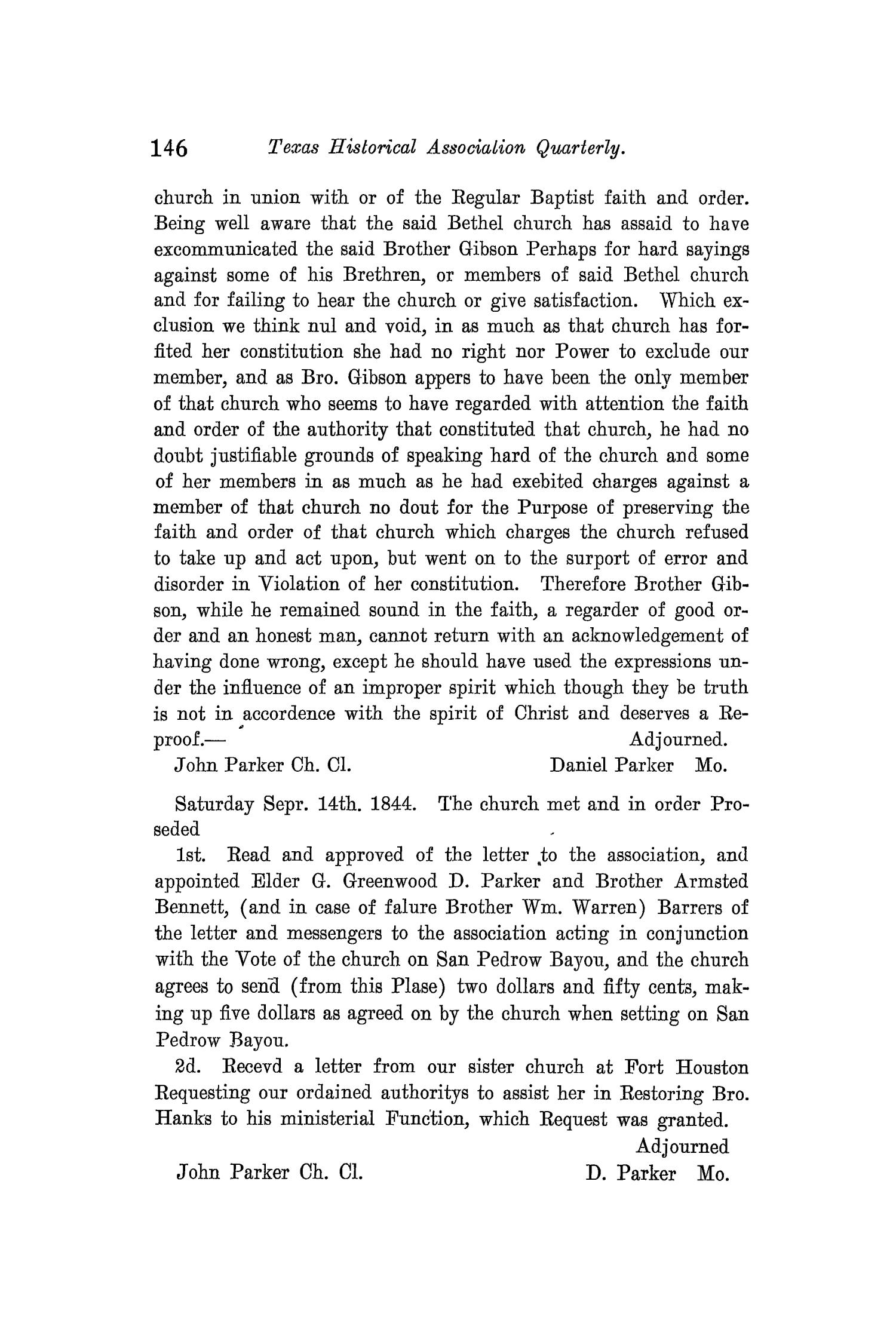 The Quarterly of the Texas State Historical Association, Volume 11, July 1907 - April, 1908
                                                
                                                    146
                                                