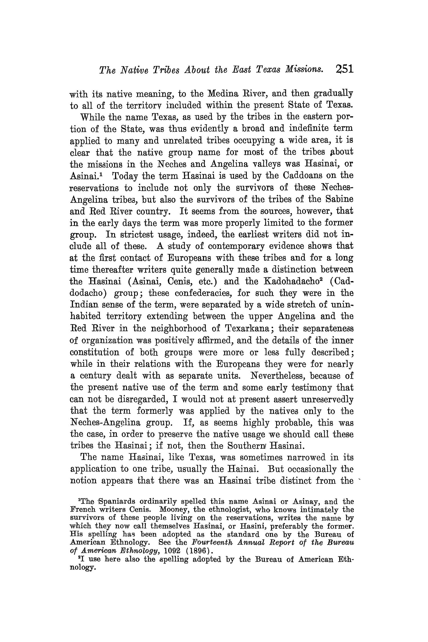 The Quarterly of the Texas State Historical Association, Volume 11, July 1907 - April, 1908
                                                
                                                    251
                                                