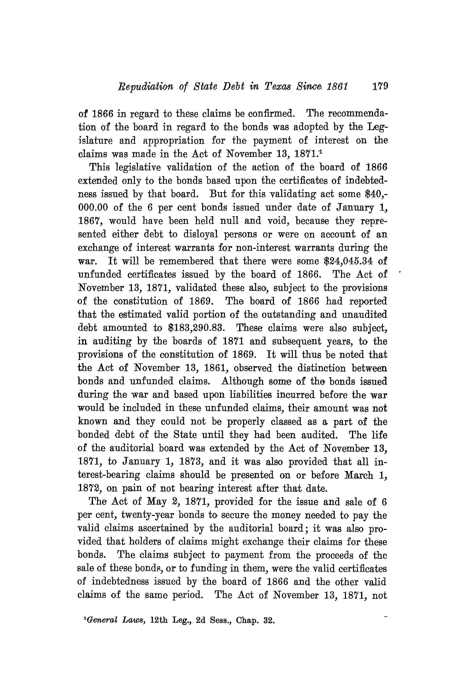 The Southwestern Historical Quarterly, Volume 16, July 1912 - April, 1913
                                                
                                                    179
                                                