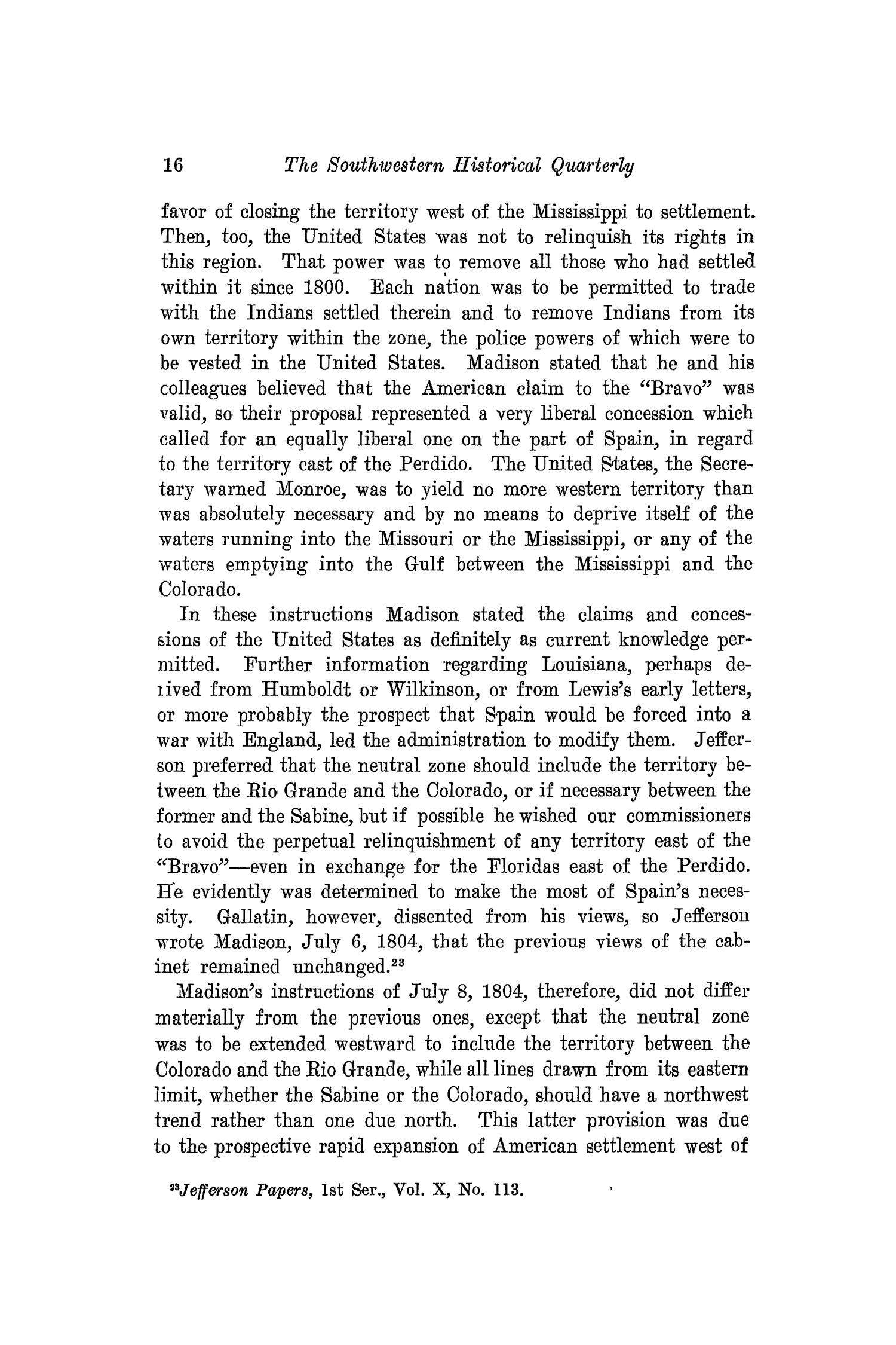 The Southwestern Historical Quarterly, Volume 17, July 1913 - April, 1914
                                                
                                                    16
                                                