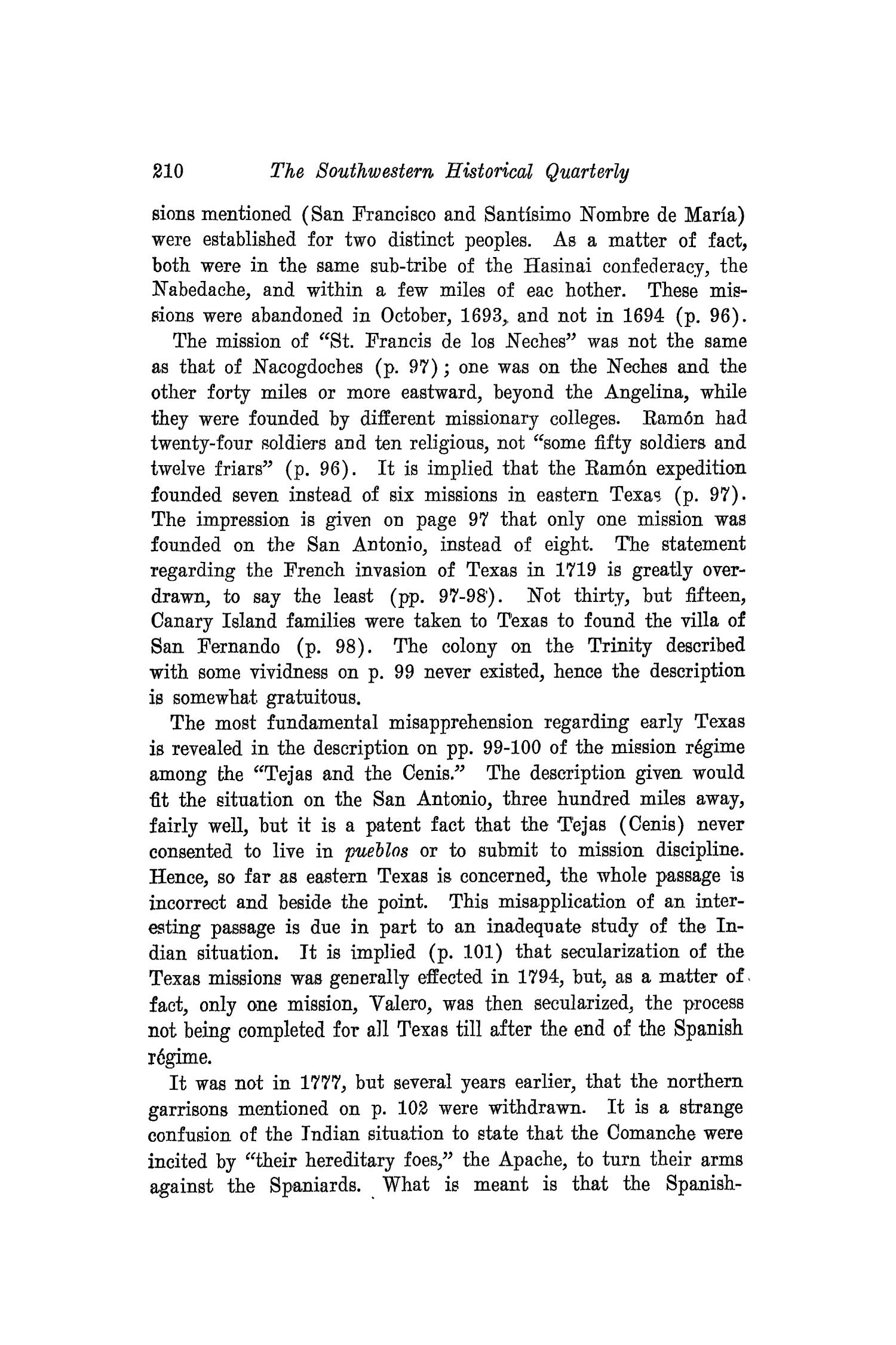 The Southwestern Historical Quarterly, Volume 17, July 1913 - April, 1914
                                                
                                                    210
                                                
