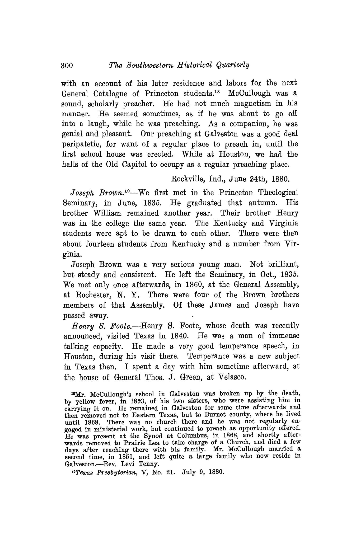 The Southwestern Historical Quarterly, Volume 18, July 1914 - April, 1915
                                                
                                                    300
                                                