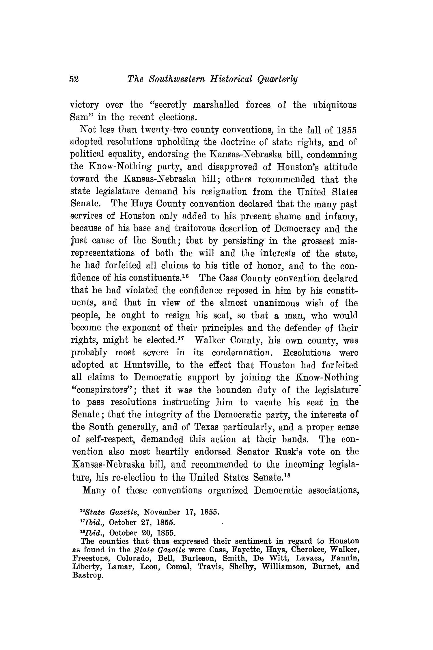 The Southwestern Historical Quarterly, Volume 18, July 1914 - April, 1915
                                                
                                                    52
                                                