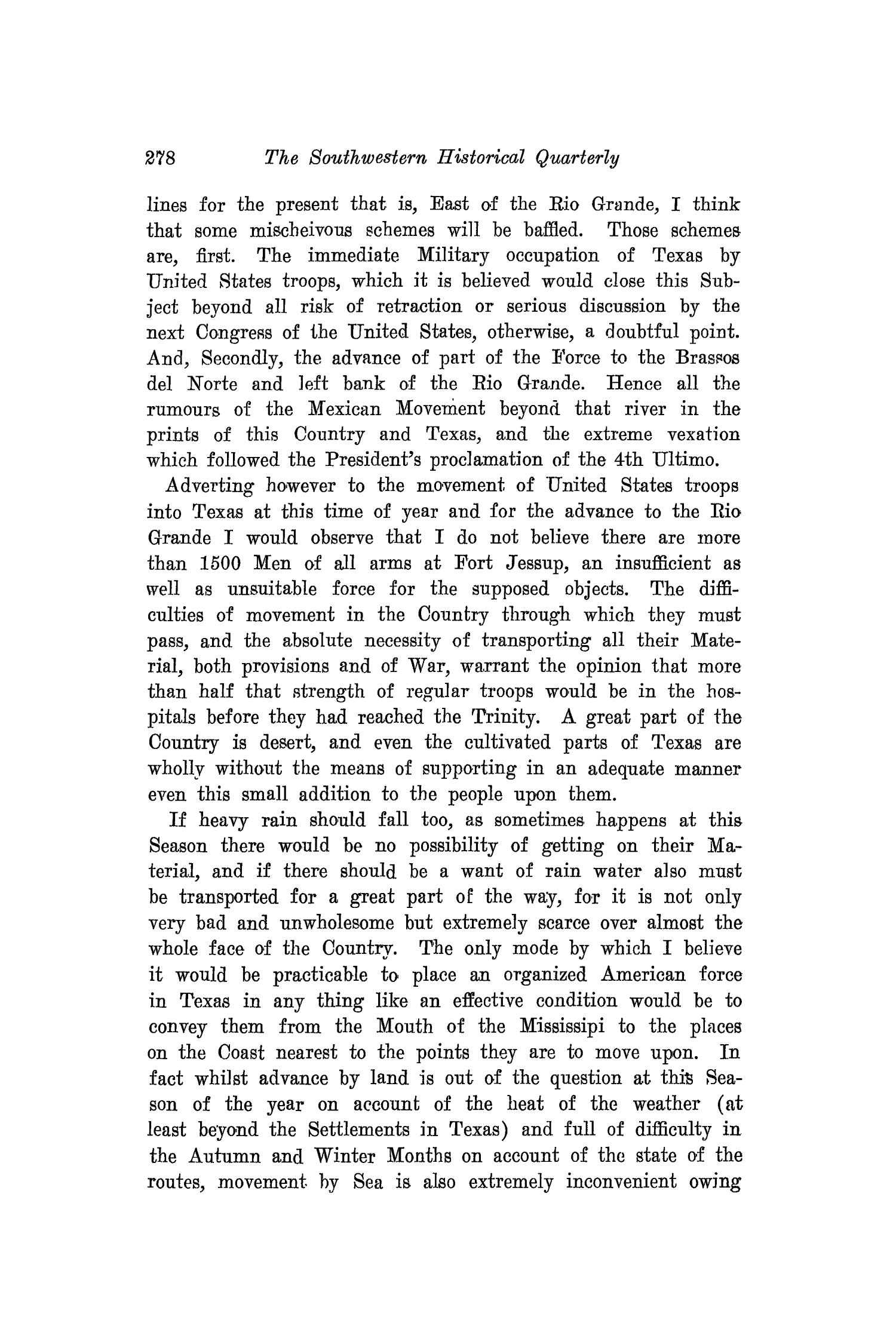 The Southwestern Historical Quarterly, Volume 20, July 1916 - April, 1917
                                                
                                                    278
                                                