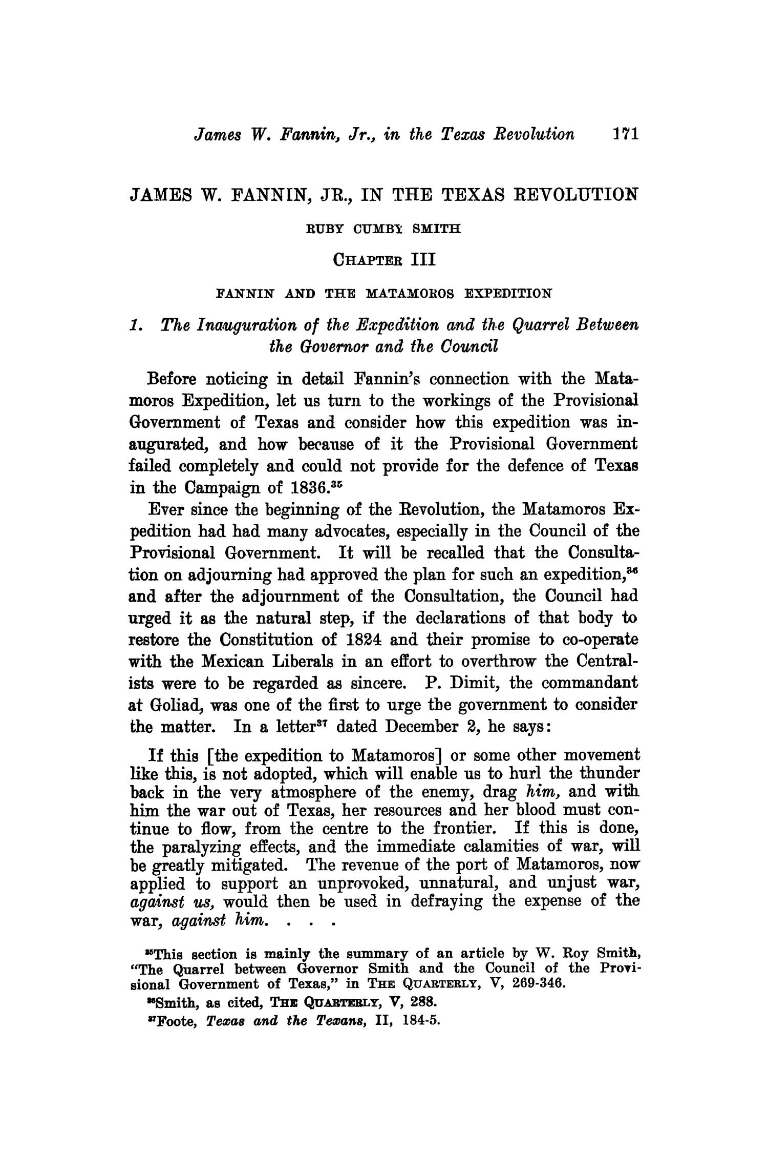 The Southwestern Historical Quarterly, Volume 23, July 1919 - April, 1920
                                                
                                                    171
                                                