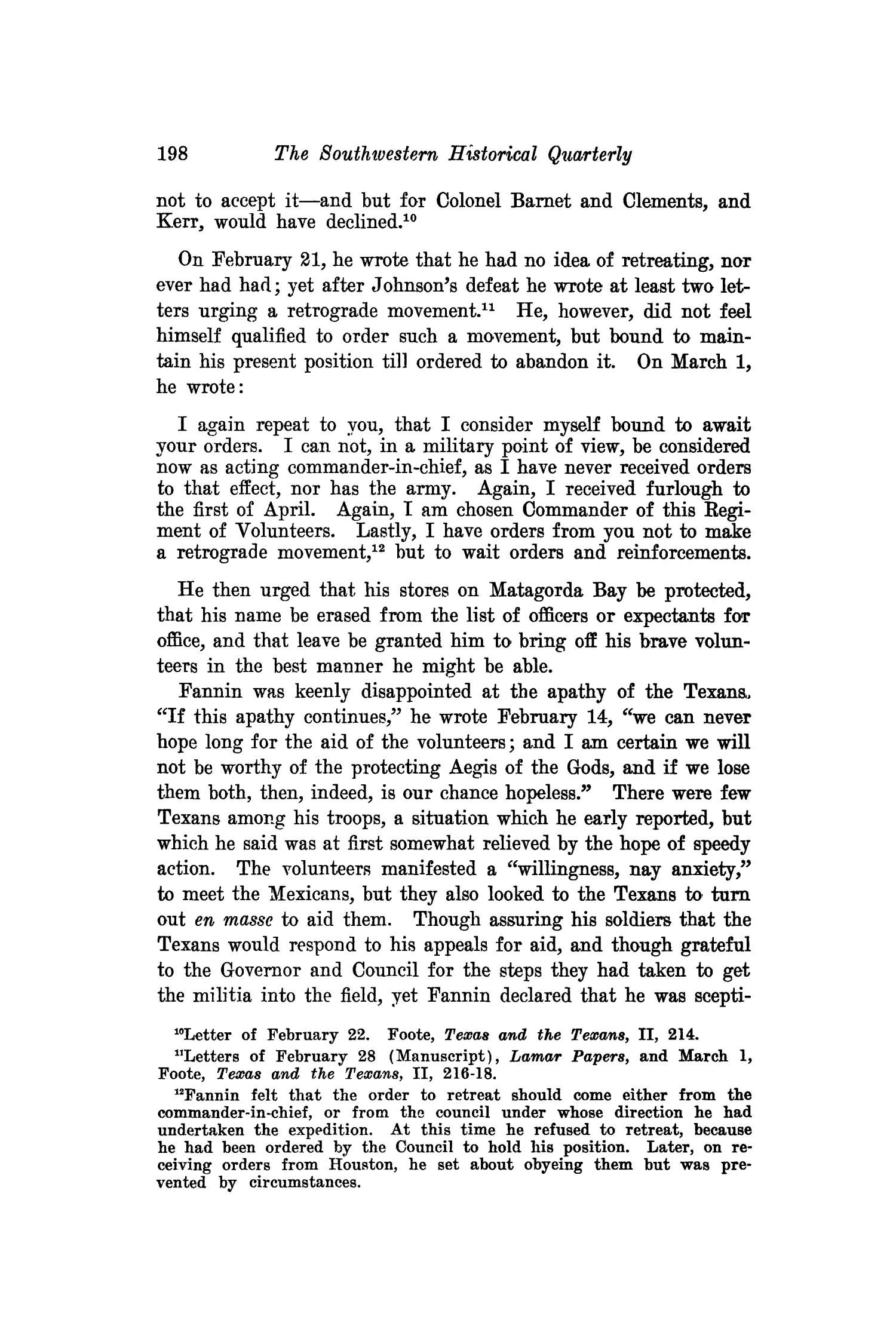 The Southwestern Historical Quarterly, Volume 23, July 1919 - April, 1920
                                                
                                                    198
                                                