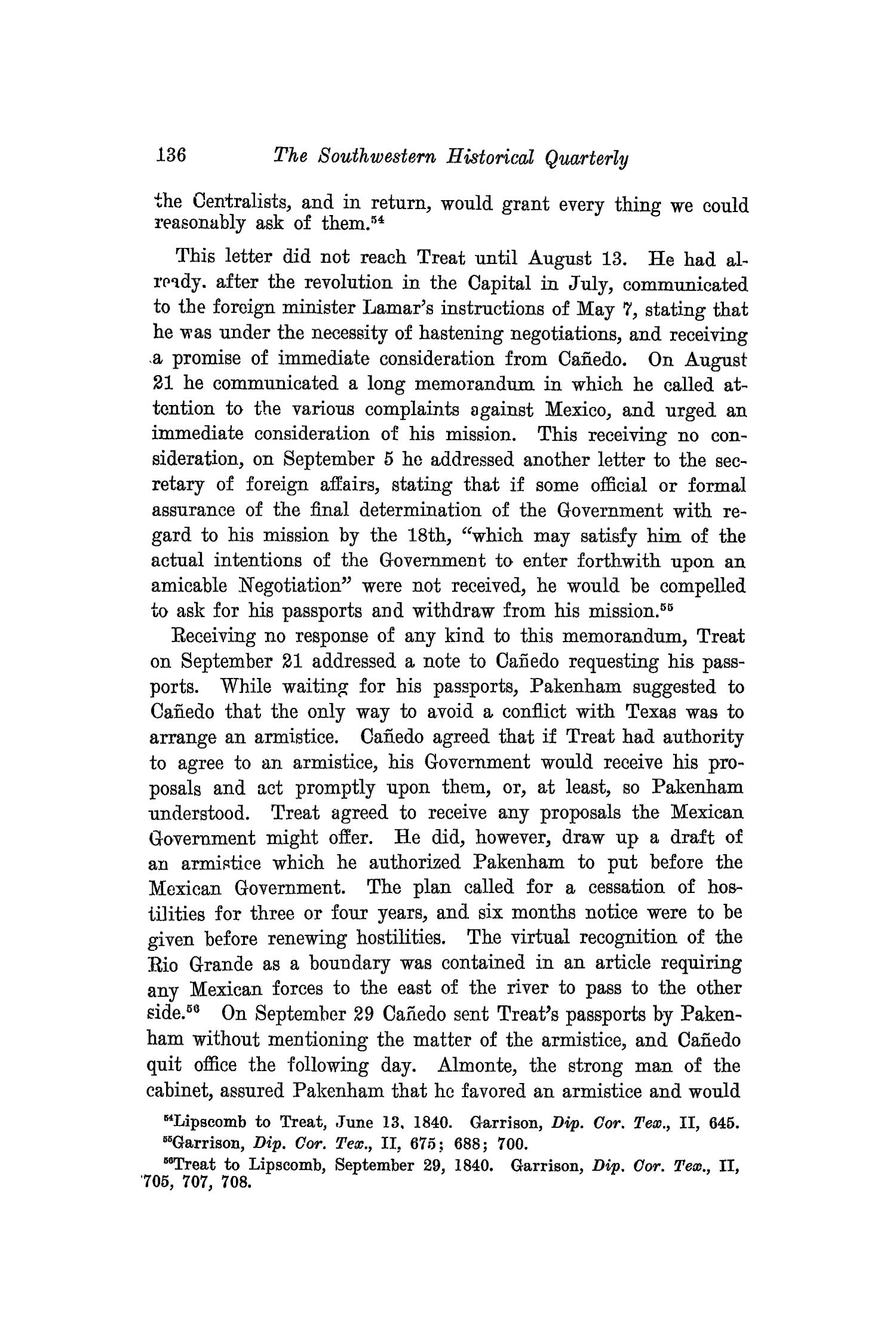 The Southwestern Historical Quarterly, Volume 24, July 1920 - April, 1921
                                                
                                                    136
                                                