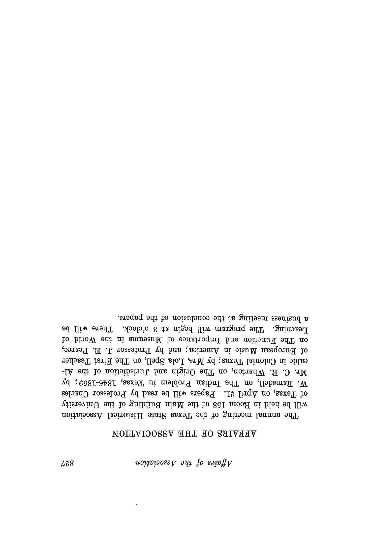 The Southwestern Historical Quarterly, Volume 24, July 1920 - April, 1921
                                                
                                                    327
                                                