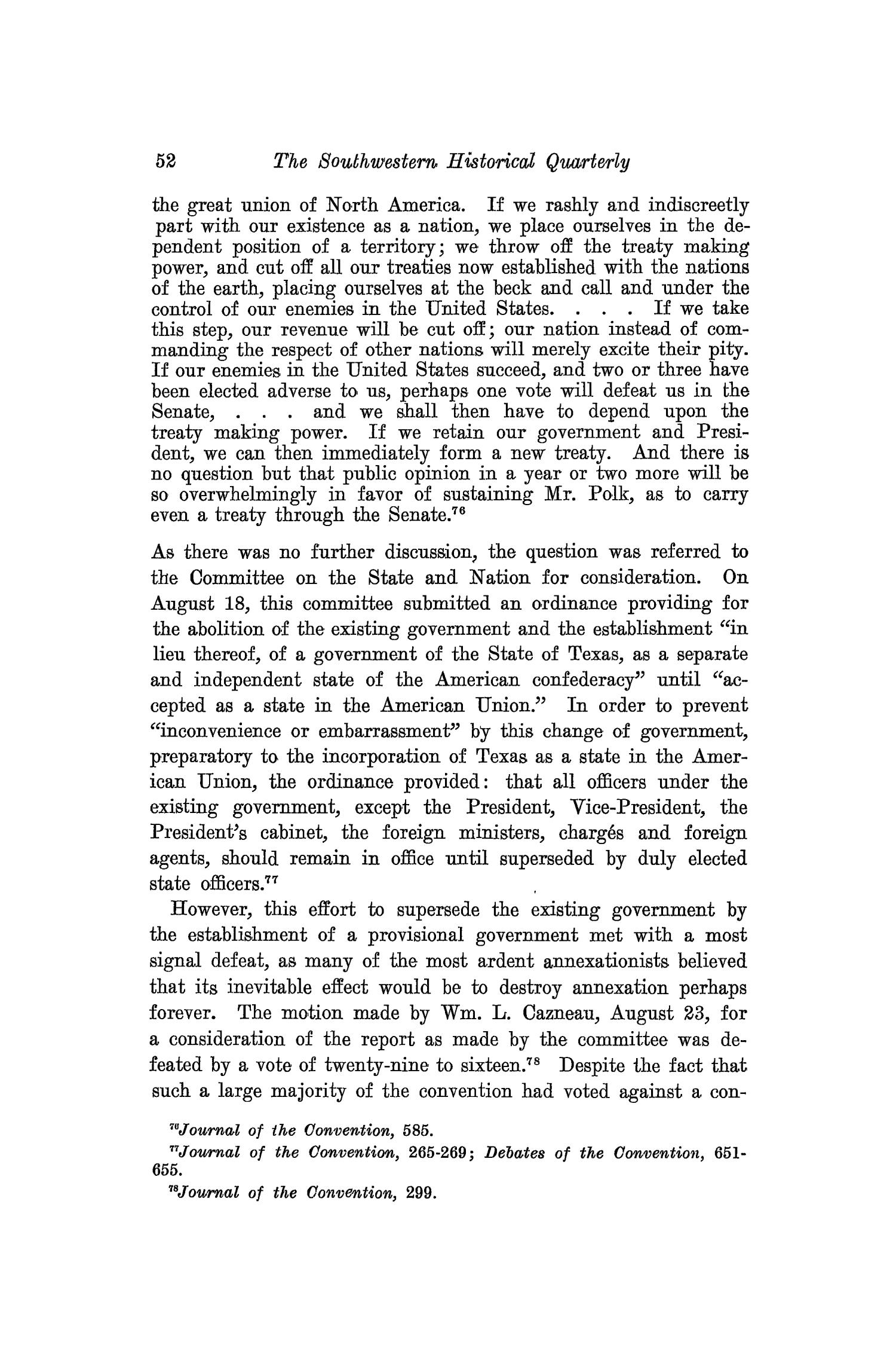 The Southwestern Historical Quarterly, Volume 25, July 1921 - April, 1922
                                                
                                                    52
                                                