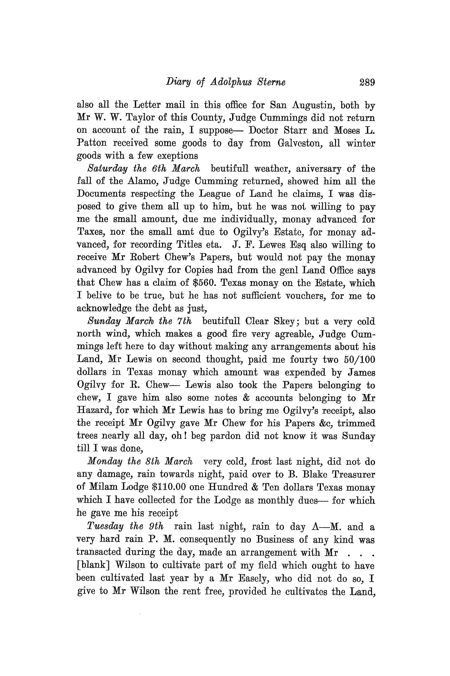 The Southwestern Historical Quarterly, Volume 31, July 1927 - April, 1928
                                                
                                                    289
                                                