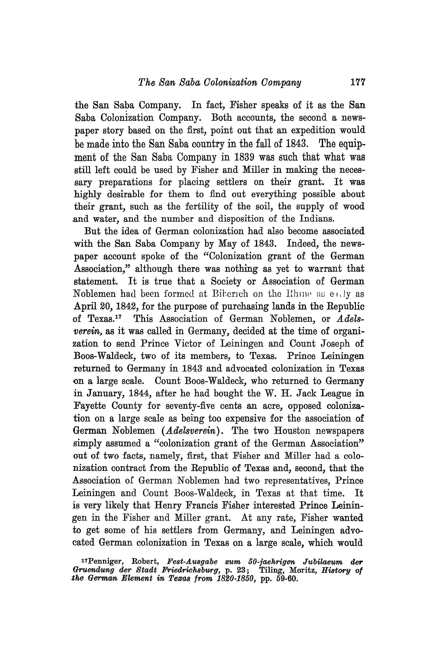 The Southwestern Historical Quarterly, Volume 33, July 1929 - April, 1930
                                                
                                                    177
                                                
