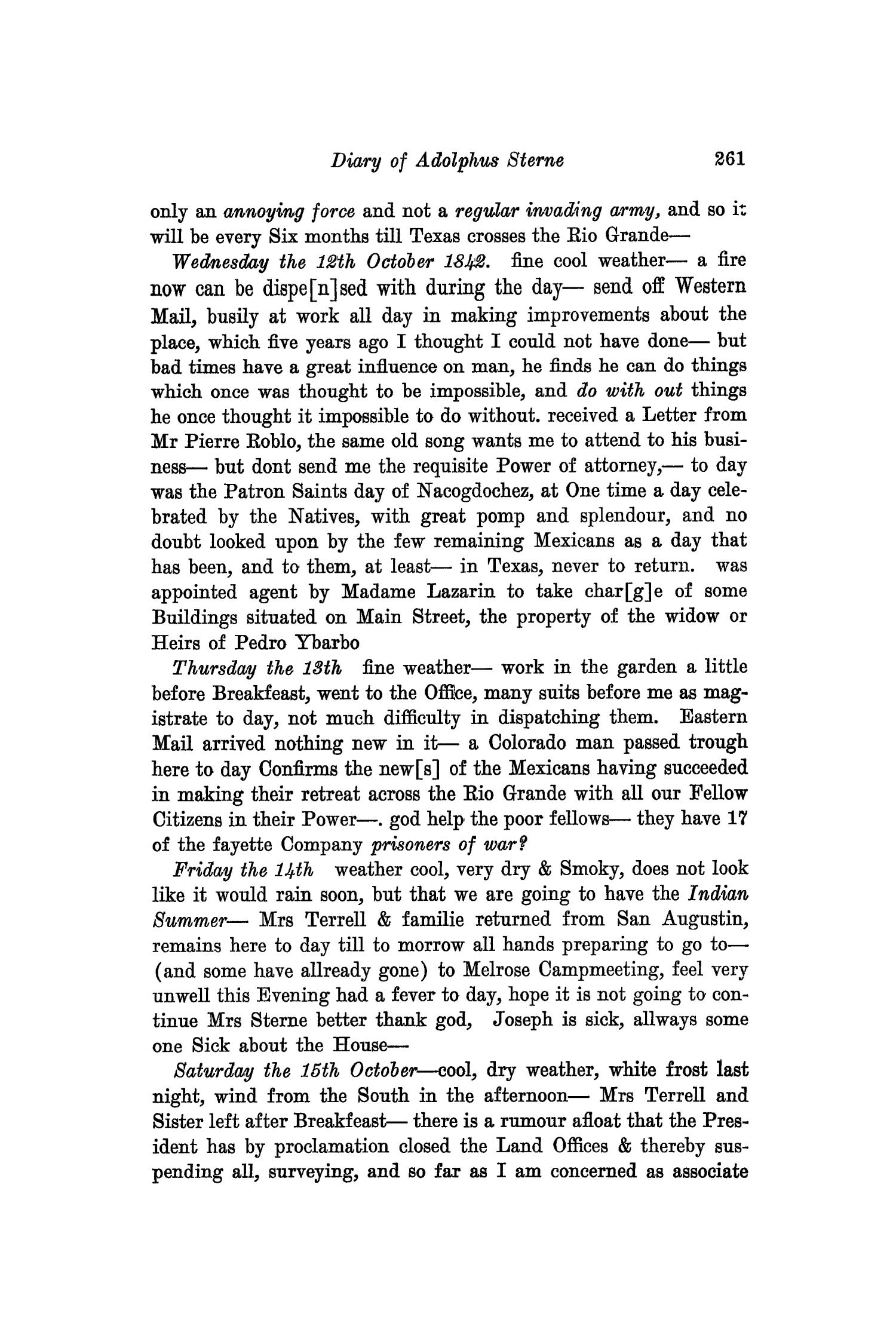 The Southwestern Historical Quarterly, Volume 34, July 1930 - April, 1931
                                                
                                                    261
                                                