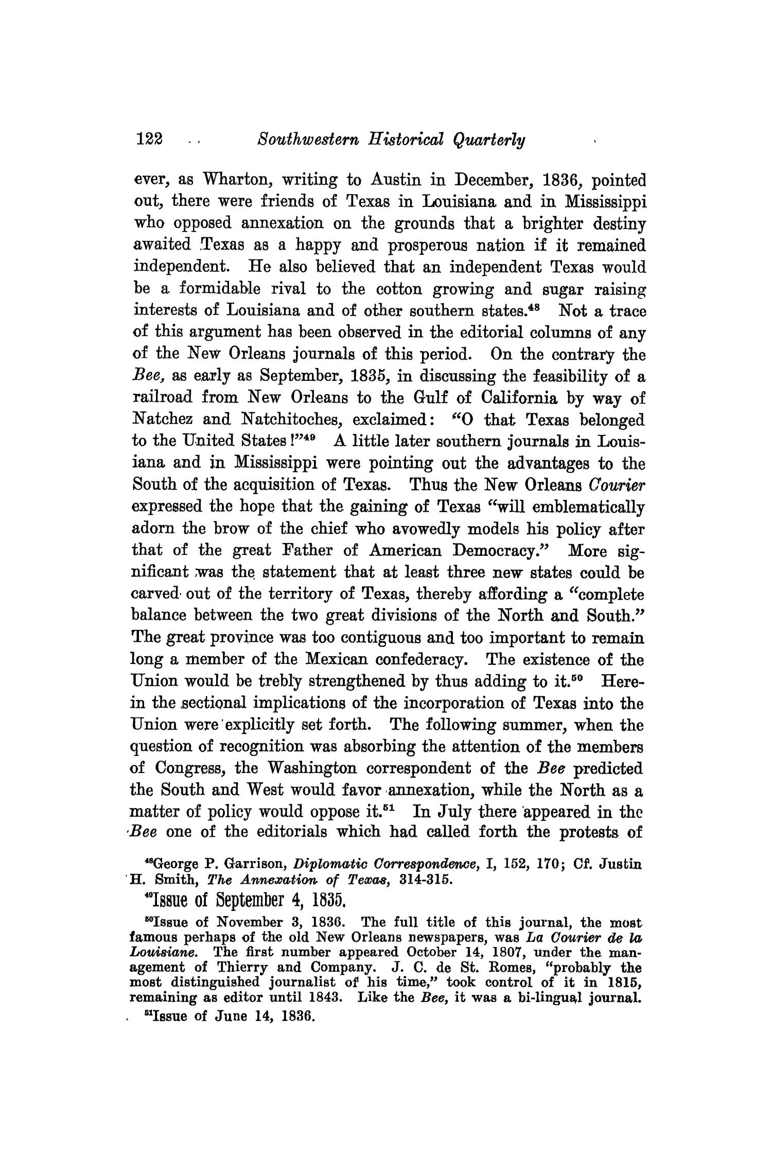 The Southwestern Historical Quarterly, Volume 36, July 1932 - April, 1933
                                                
                                                    122
                                                