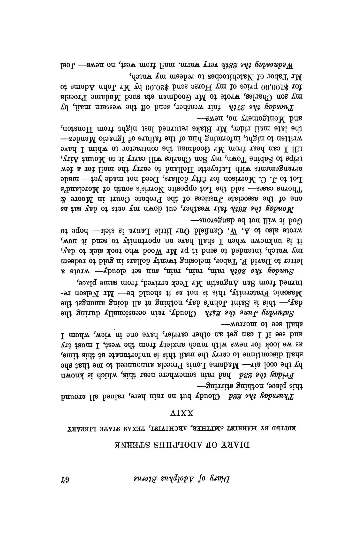 The Southwestern Historical Quarterly, Volume 36, July 1932 - April, 1933
                                                
                                                    67
                                                