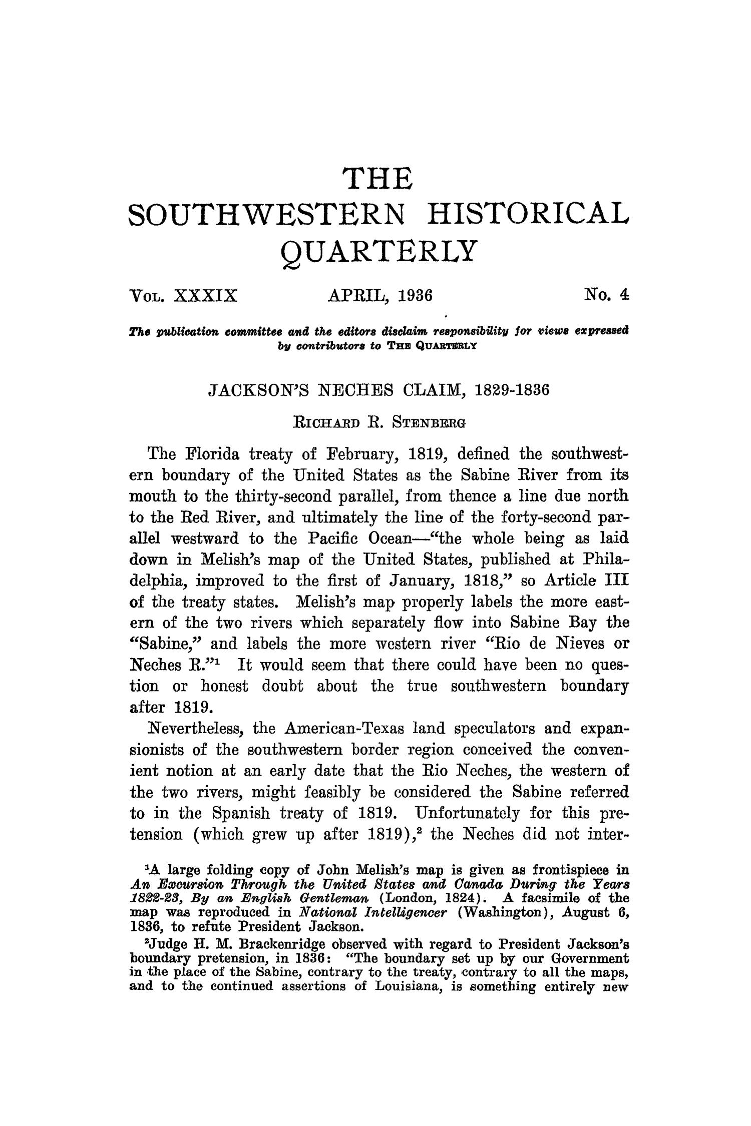 The Southwestern Historical Quarterly, Volume 39, July 1935 - April, 1936
                                                
                                                    255
                                                