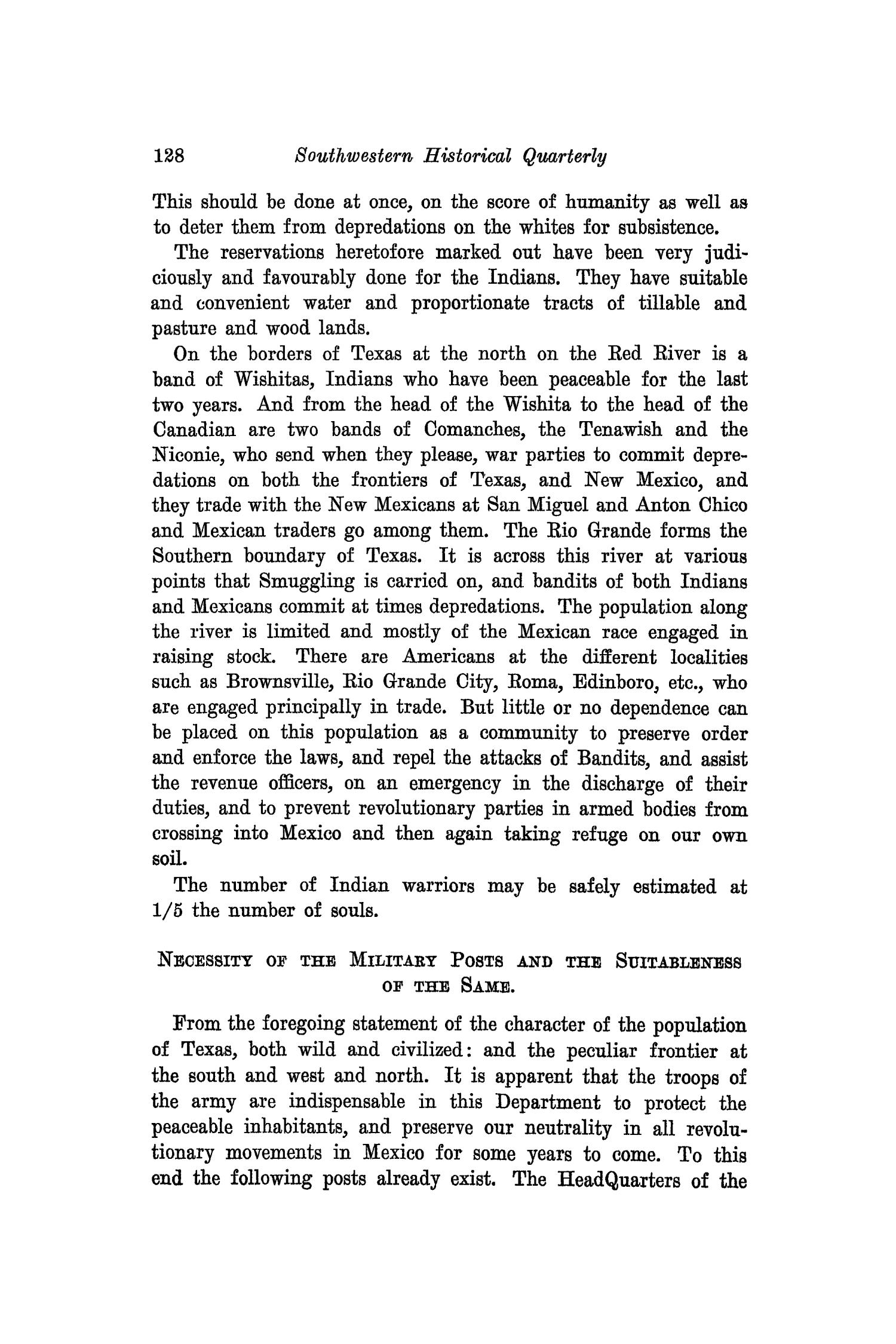 The Southwestern Historical Quarterly, Volume 42, July 1938 - April, 1939
                                                
                                                    128
                                                