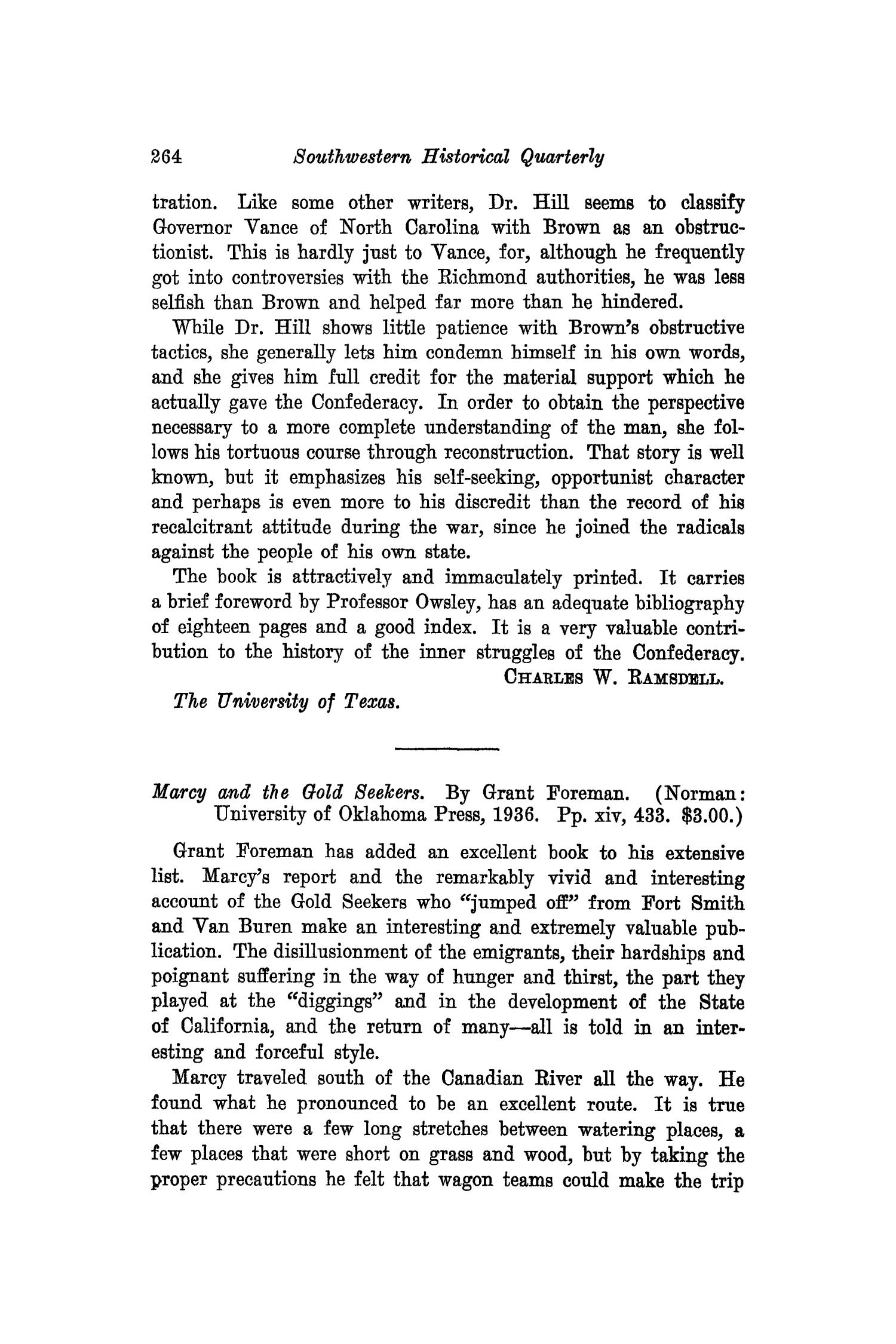 The Southwestern Historical Quarterly, Volume 43, July 1939 - April, 1940
                                                
                                                    264
                                                