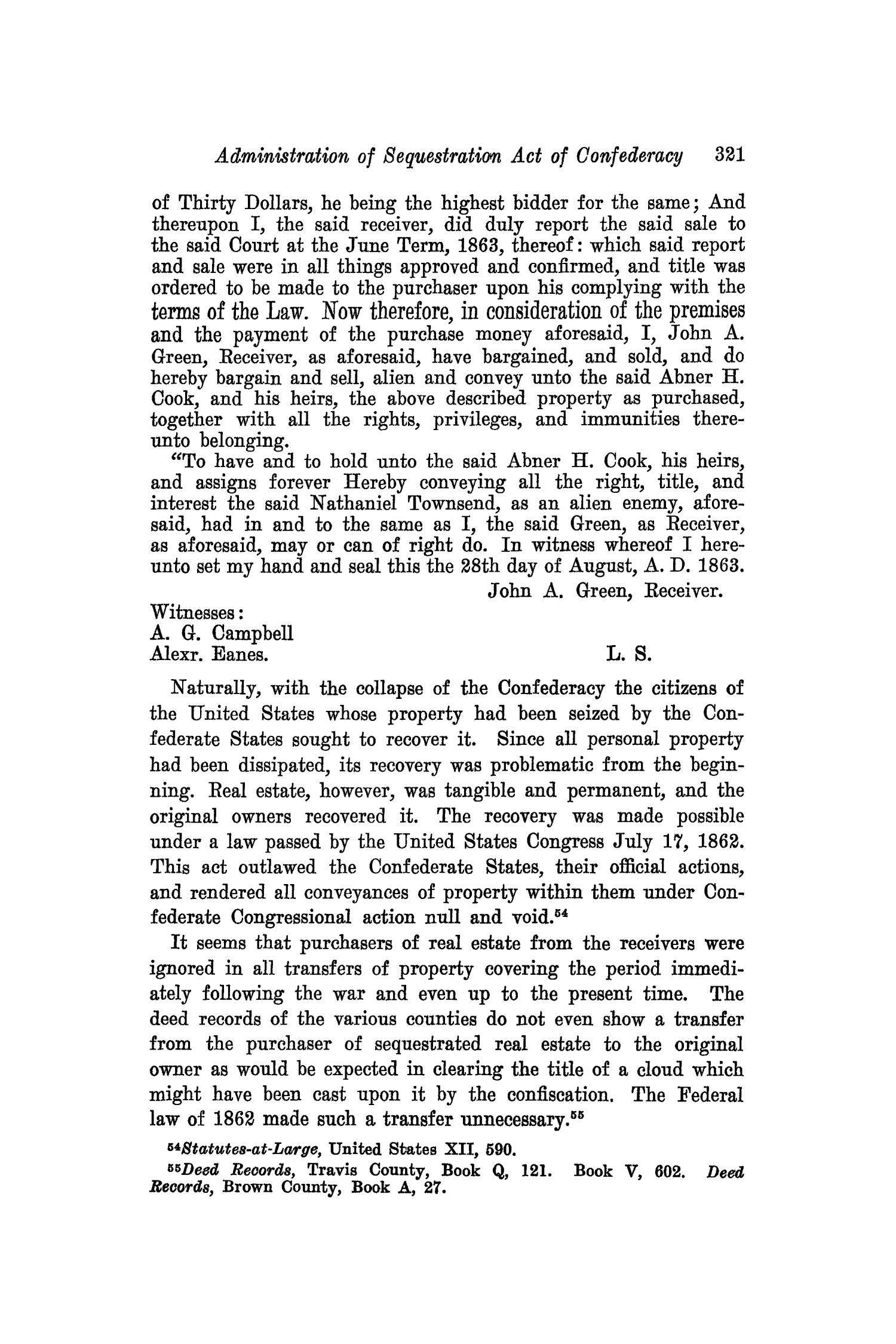 The Southwestern Historical Quarterly, Volume 43, July 1939 - April, 1940
                                                
                                                    321
                                                