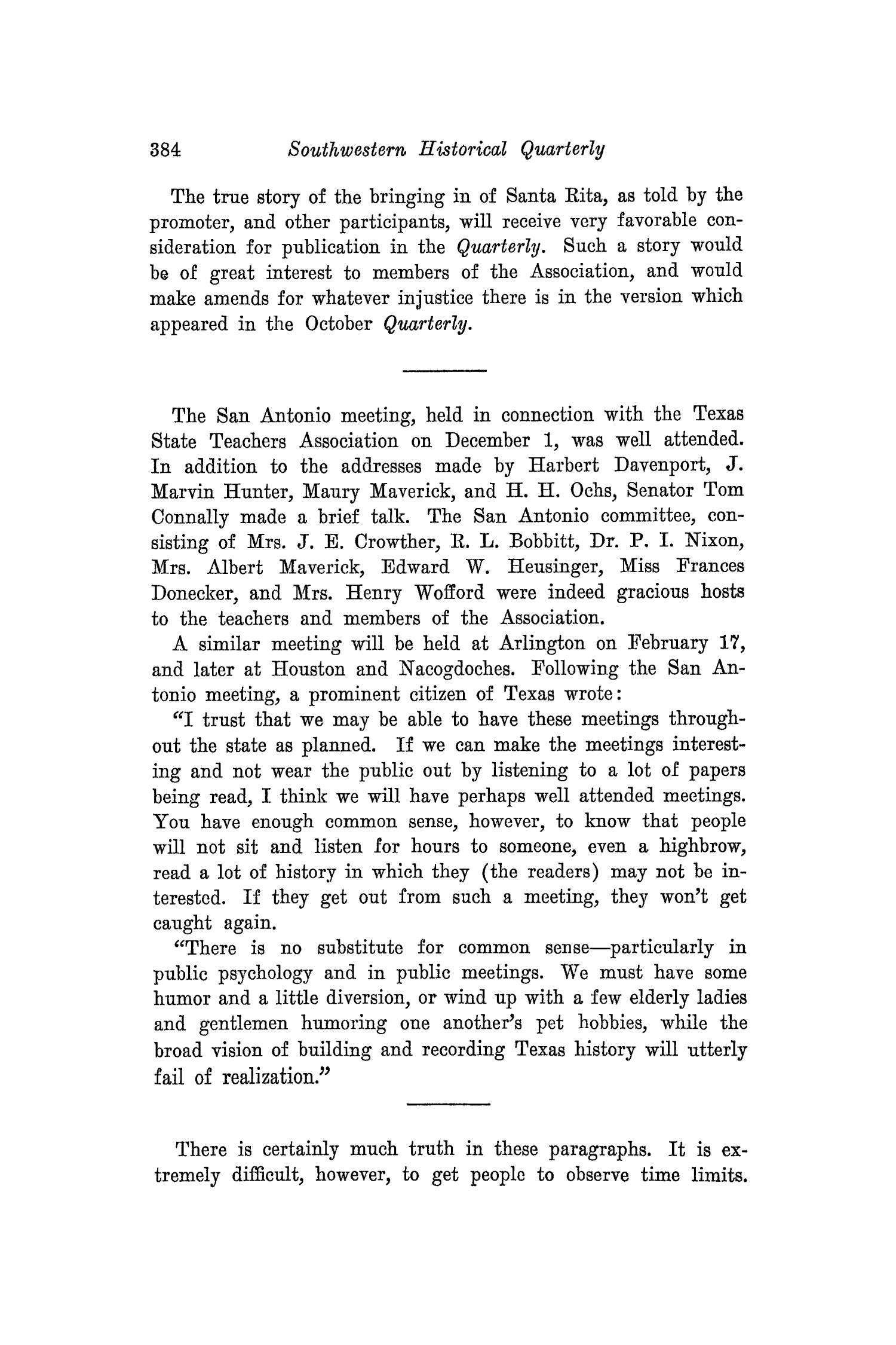The Southwestern Historical Quarterly, Volume 43, July 1939 - April, 1940
                                                
                                                    384
                                                