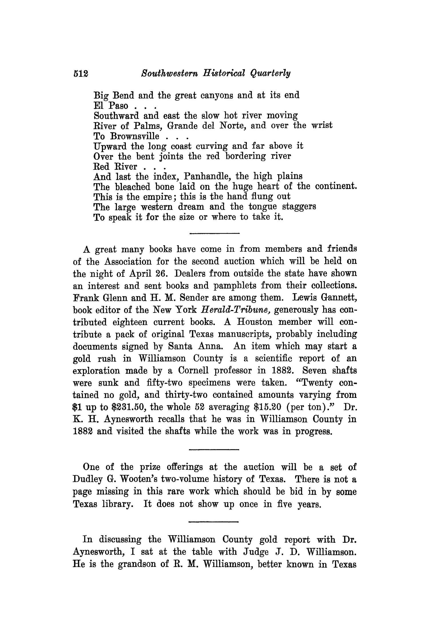 The Southwestern Historical Quarterly, Volume 43, July 1939 - April, 1940
                                                
                                                    512
                                                