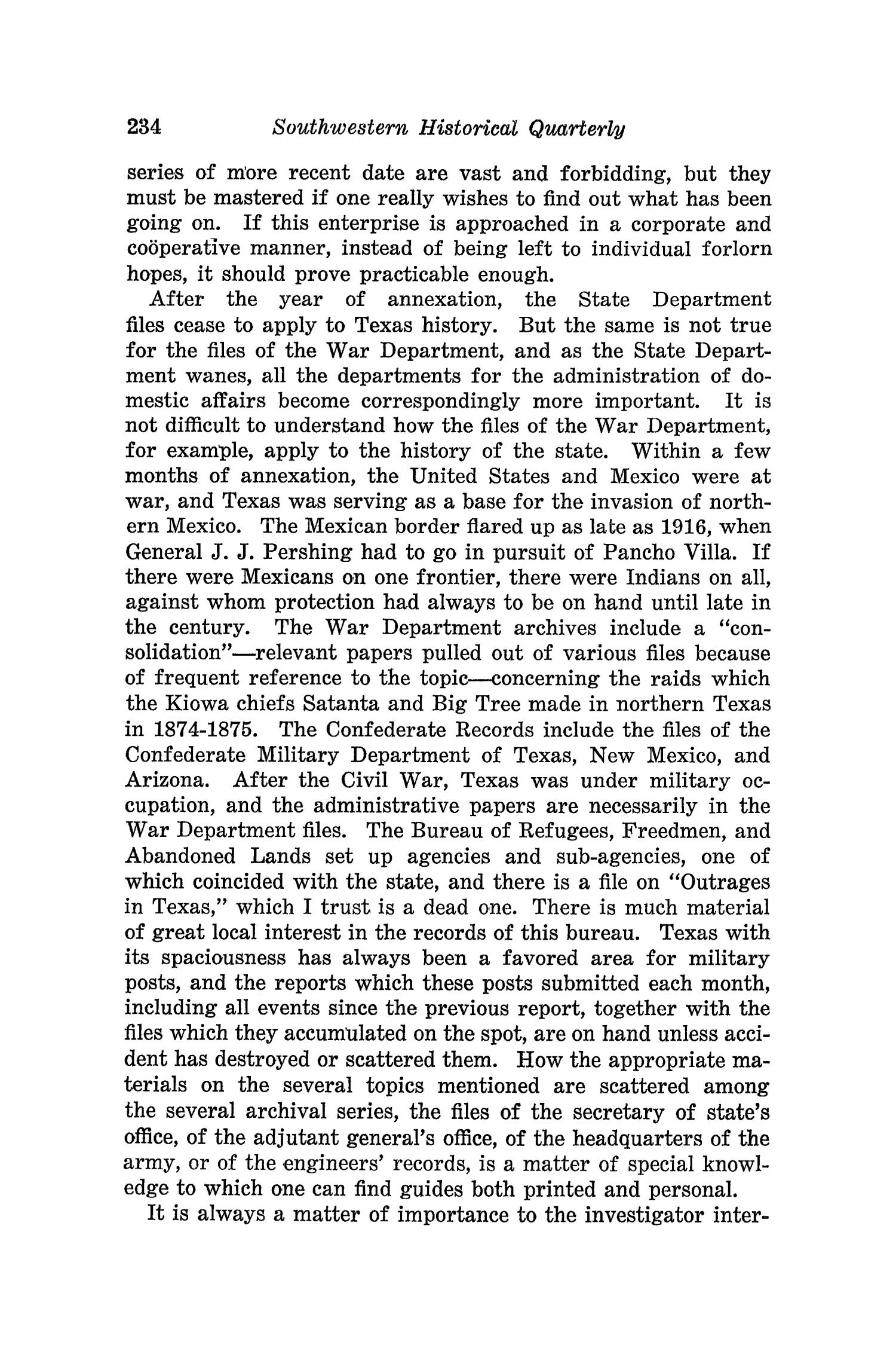 The Southwestern Historical Quarterly, Volume 50, July 1946 - April, 1947
                                                
                                                    234
                                                