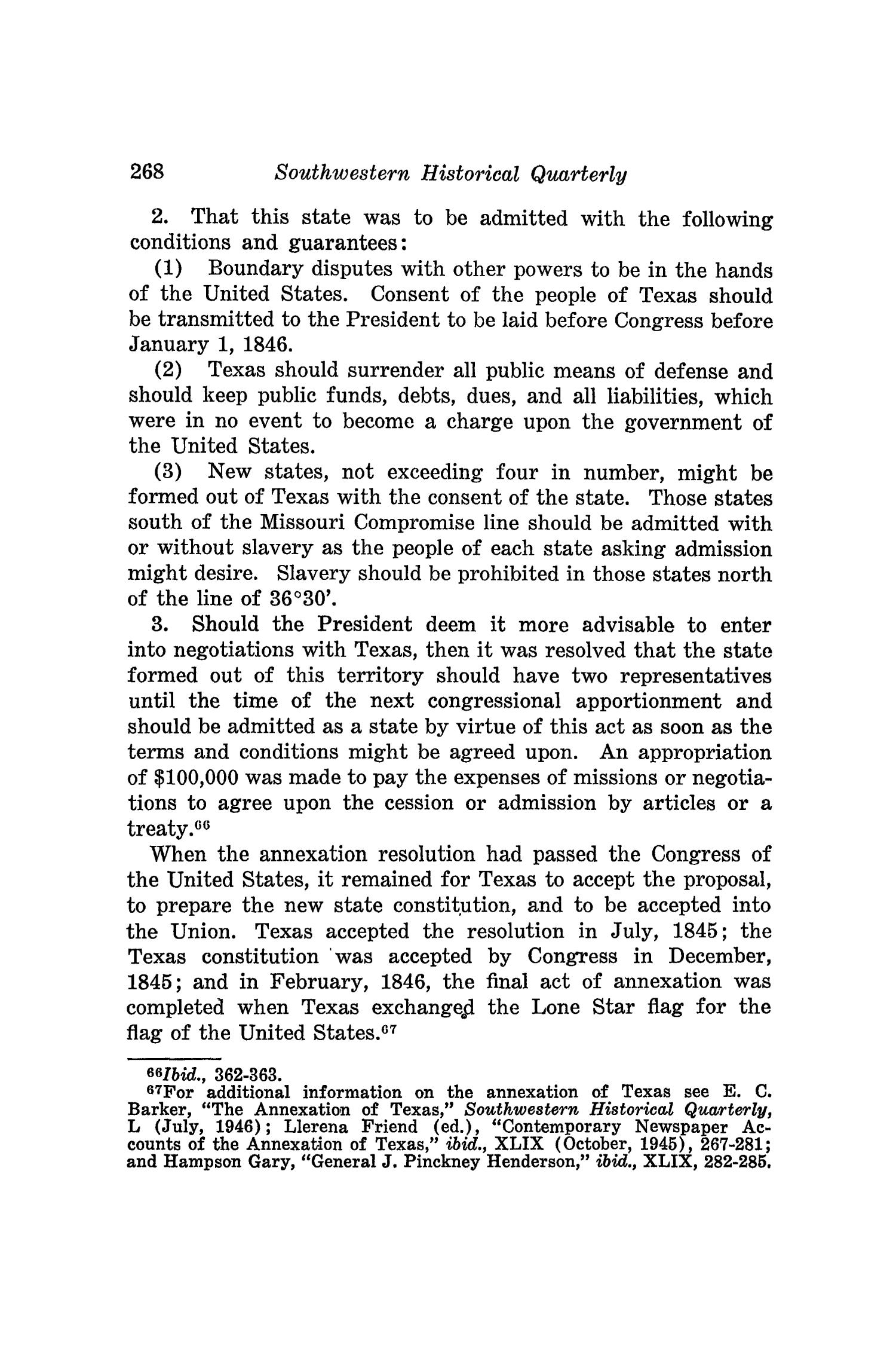 The Southwestern Historical Quarterly, Volume 50, July 1946 - April, 1947
                                                
                                                    268
                                                