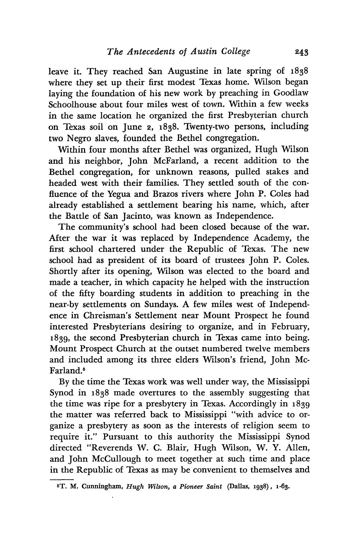 The Southwestern Historical Quarterly, Volume 53, July 1949 - April, 1950
                                                
                                                    243
                                                