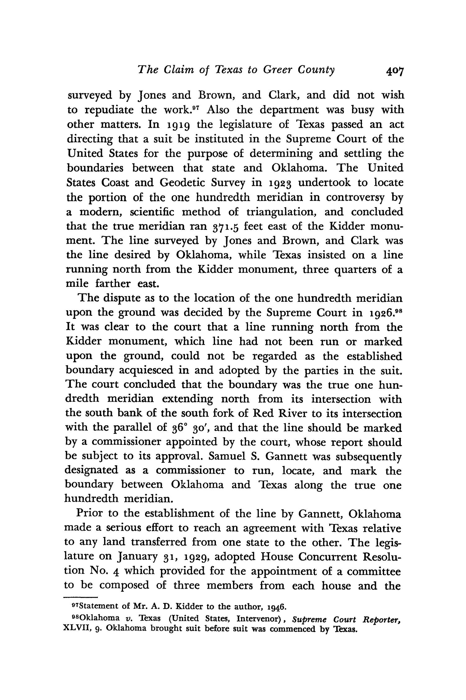 The Southwestern Historical Quarterly, Volume 53, July 1949 - April, 1950
                                                
                                                    407
                                                