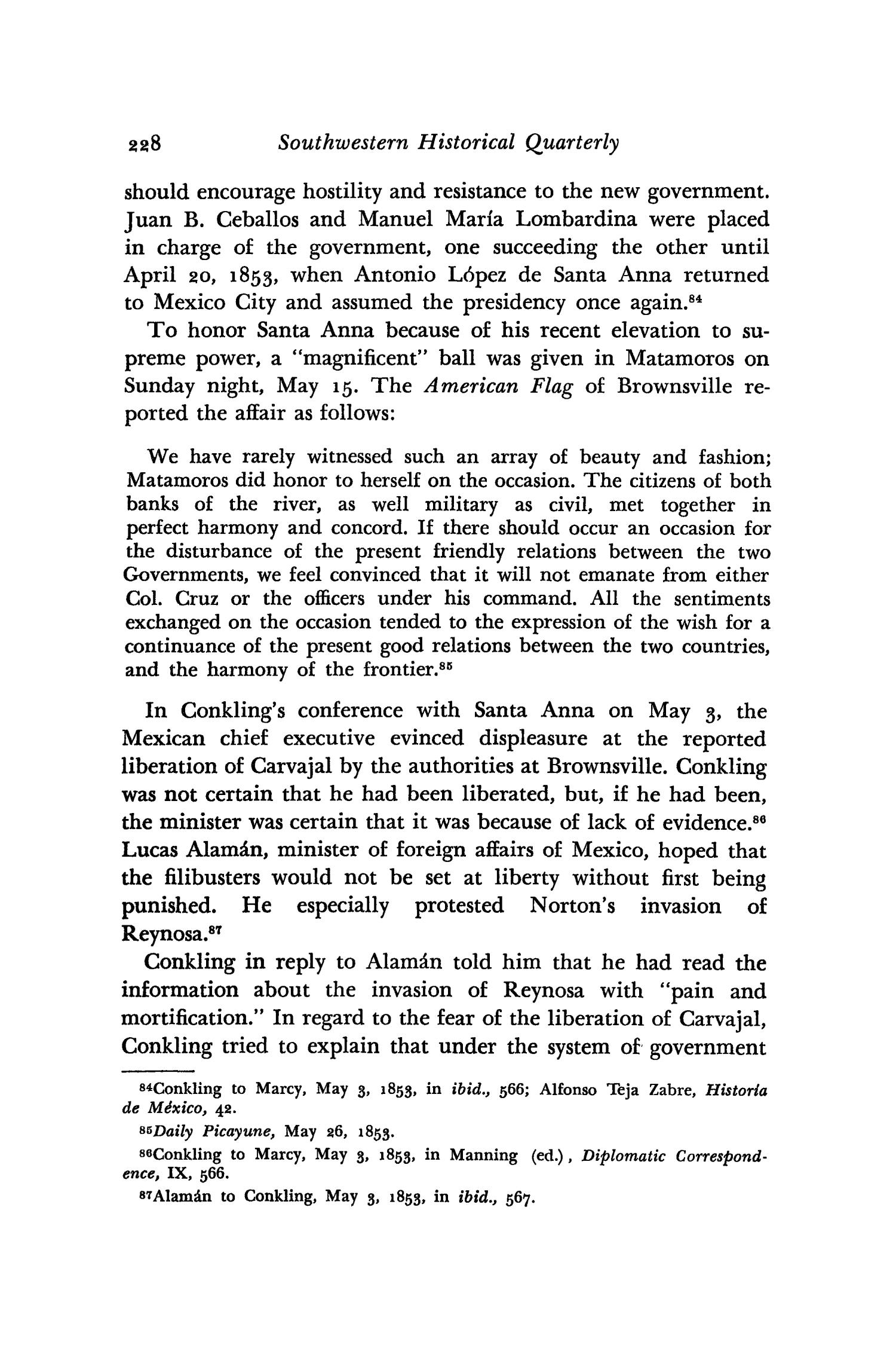 The Southwestern Historical Quarterly, Volume 55, July 1951 - April, 1952
                                                
                                                    228
                                                