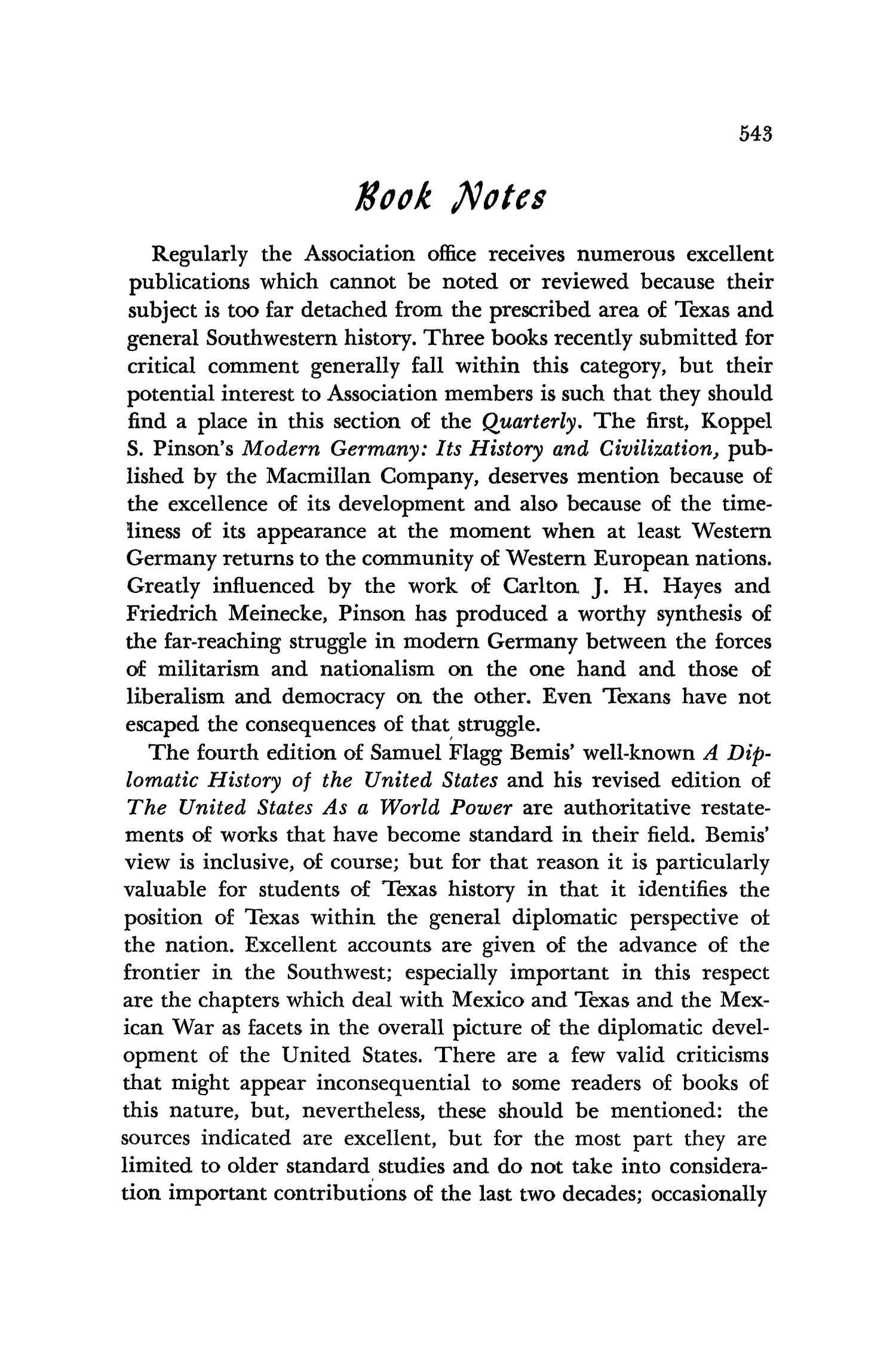 The Southwestern Historical Quarterly, Volume 59, July 1955 - April, 1956
                                                
                                                    543
                                                