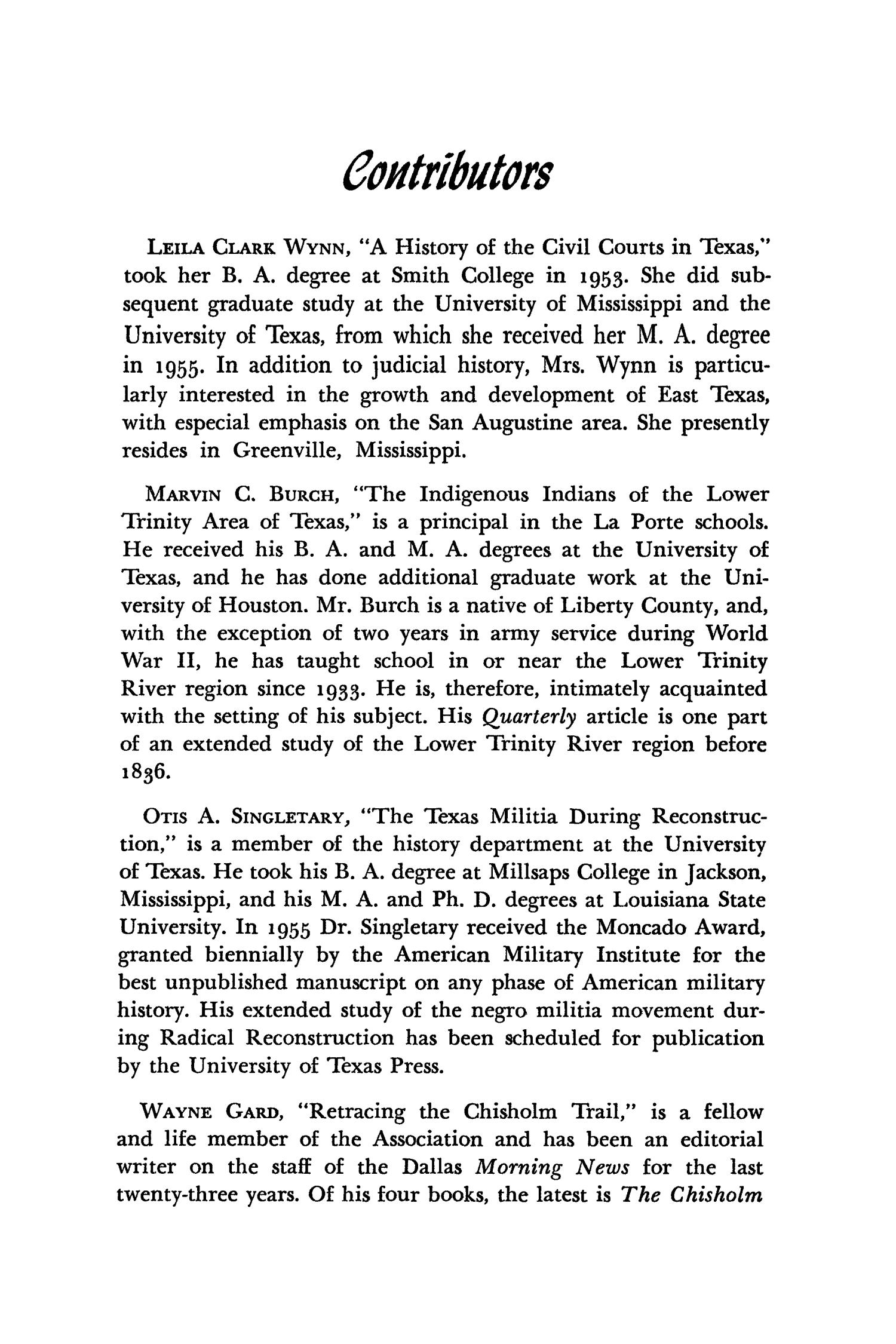 The Southwestern Historical Quarterly, Volume 60, July 1956 - April, 1957
                                                
                                                    197
                                                