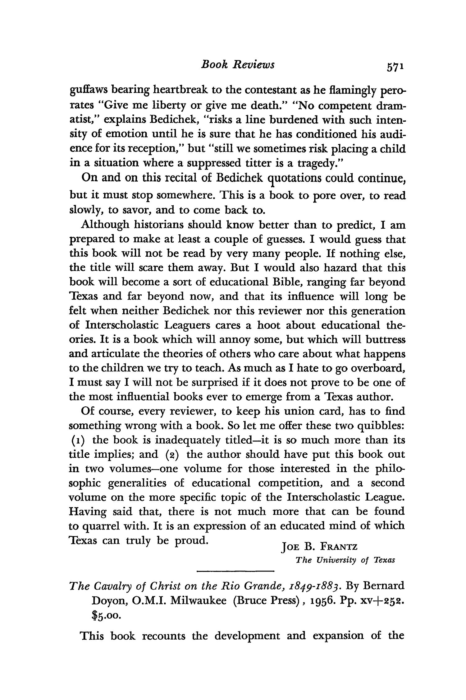 The Southwestern Historical Quarterly, Volume 60, July 1956 - April, 1957
                                                
                                                    571
                                                