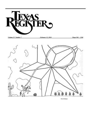 Primary view of object titled 'Texas Register, Volume 35, Number 7, Pages 961-1384, February 12, 2010'.