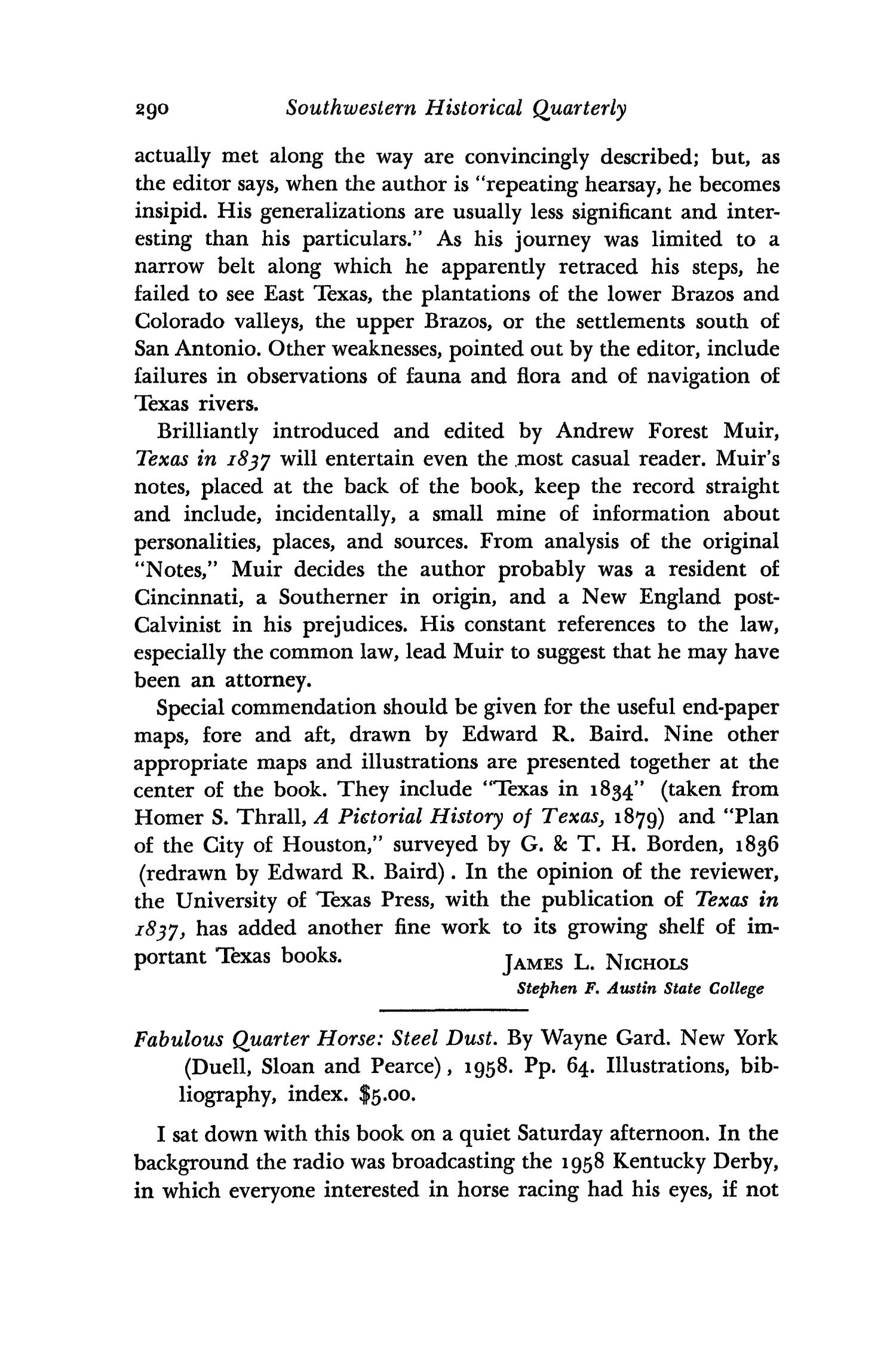 The Southwestern Historical Quarterly, Volume 62, July 1958 - April, 1959
                                                
                                                    290
                                                