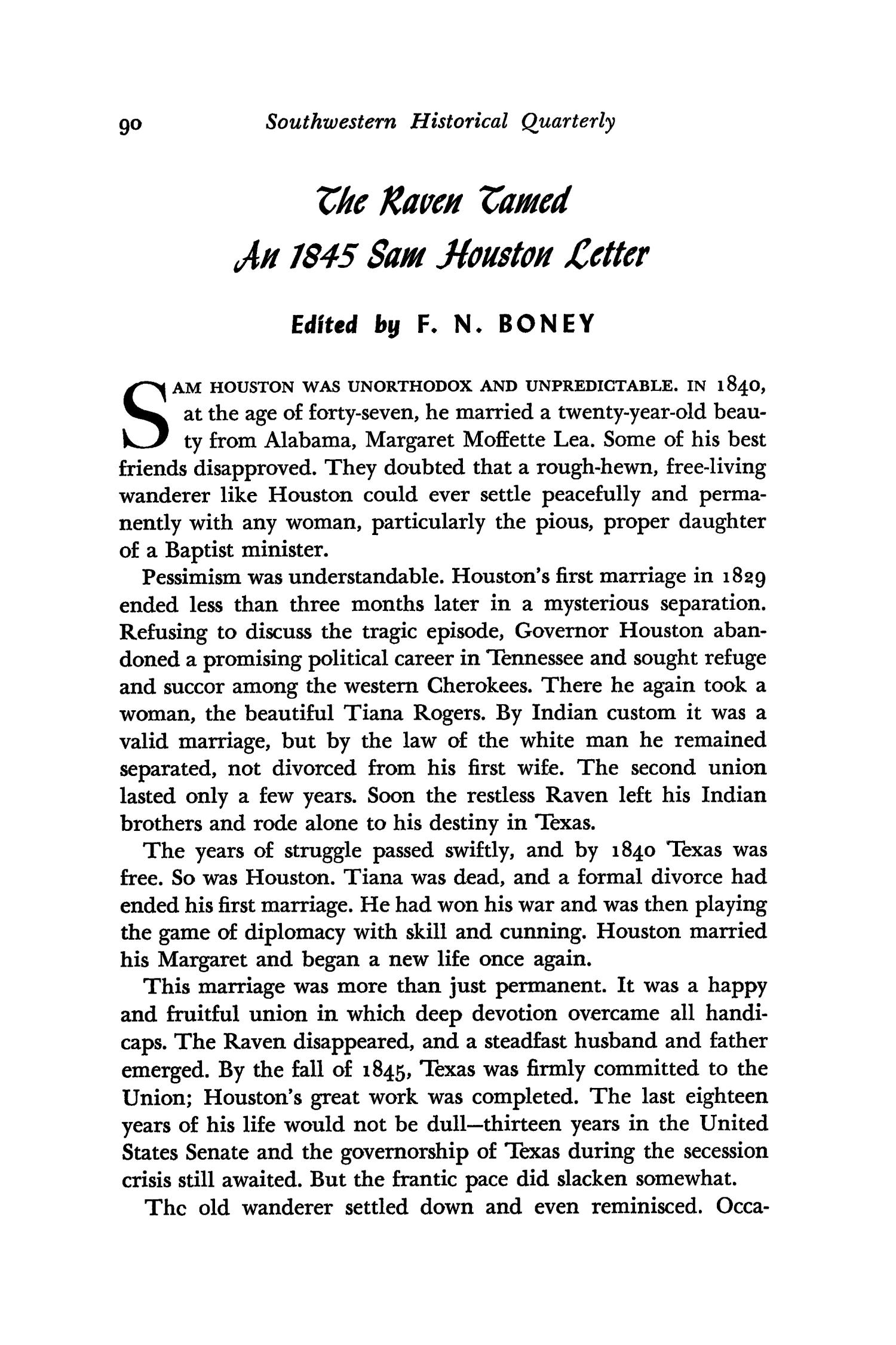 The Southwestern Historical Quarterly, Volume 68, July 1964 - April, 1965
                                                
                                                    90
                                                