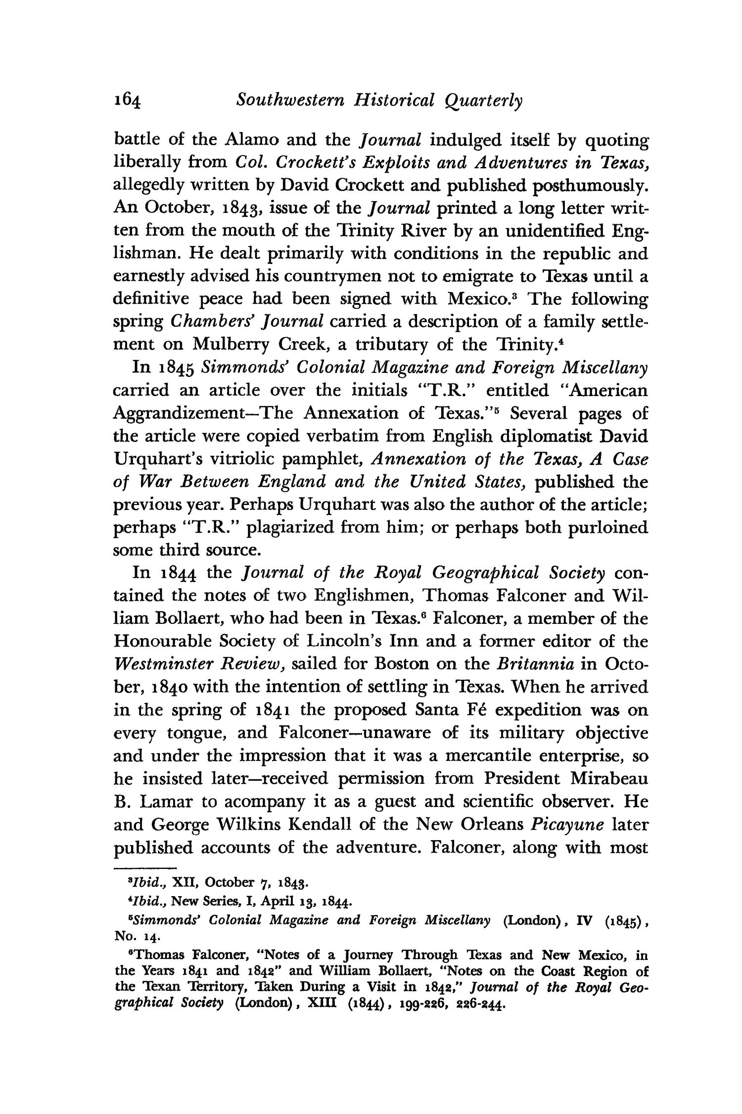 The Southwestern Historical Quarterly, Volume 70, July 1966 - April, 1967
                                                
                                                    164
                                                