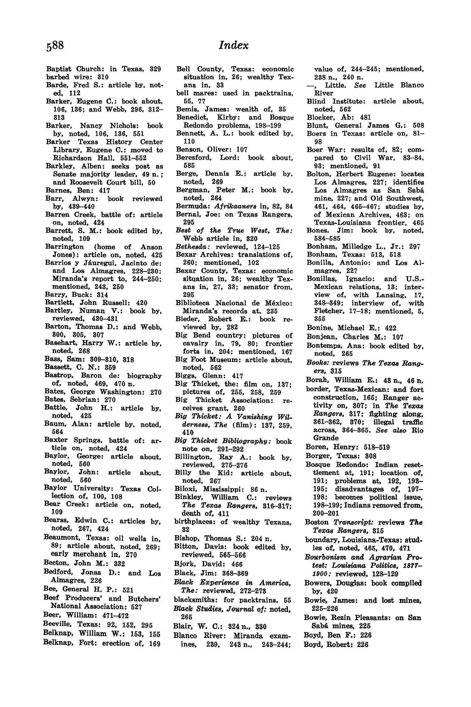 The Southwestern Historical Quarterly, Volume 74, July 1970 - April, 1971
                                                
                                                    588
                                                