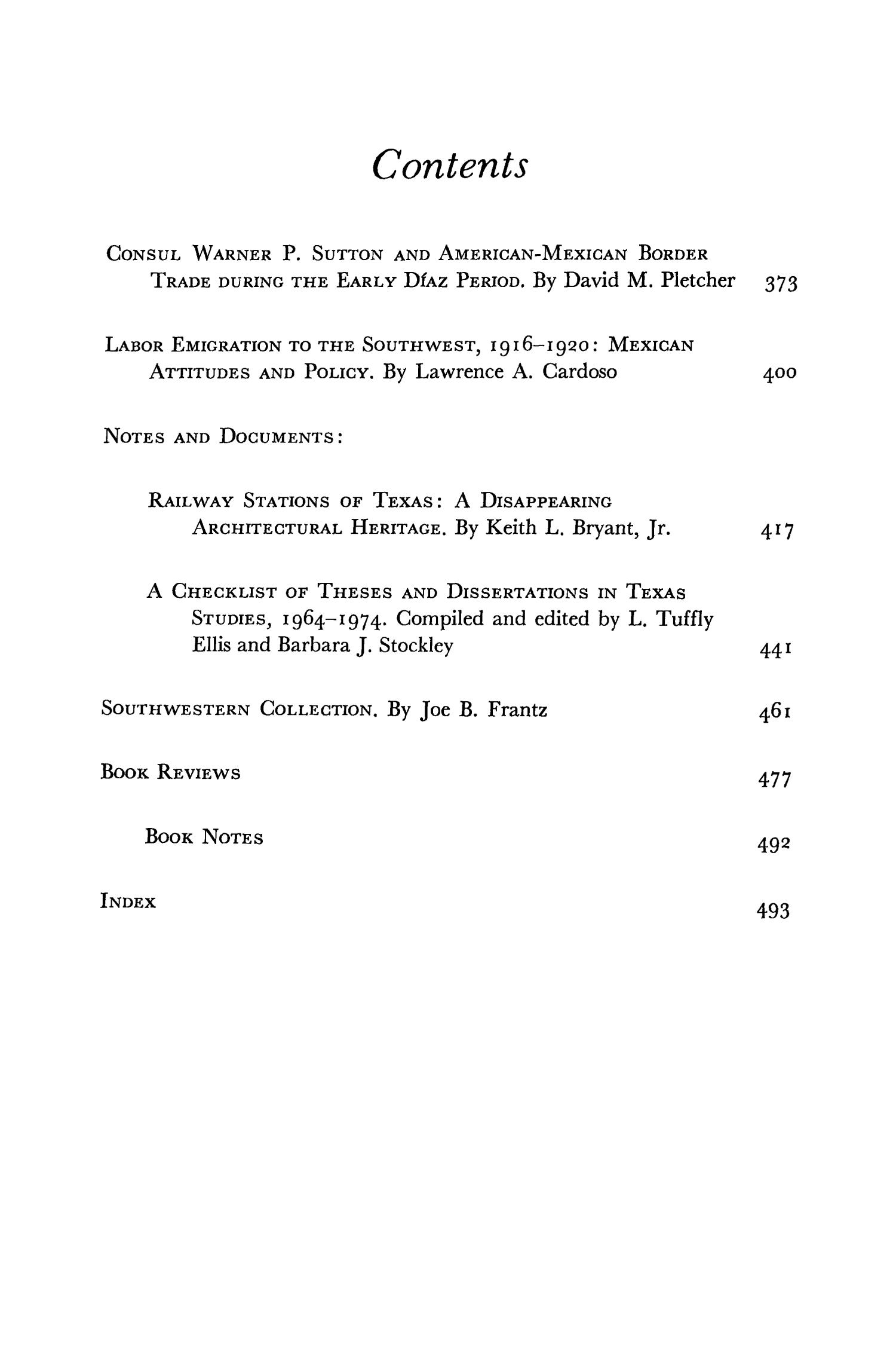 The Southwestern Historical Quarterly, Volume 79, July 1975 - April, 1976
                                                
                                                    None
                                                