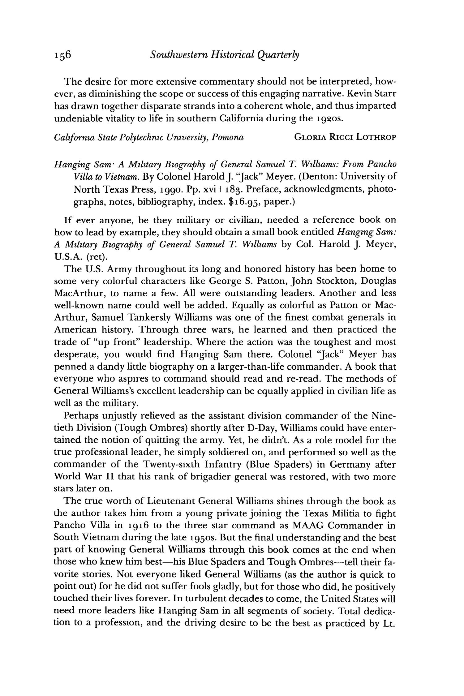 The Southwestern Historical Quarterly, Volume 96, July 1992 - April, 1993
                                                
                                                    156
                                                