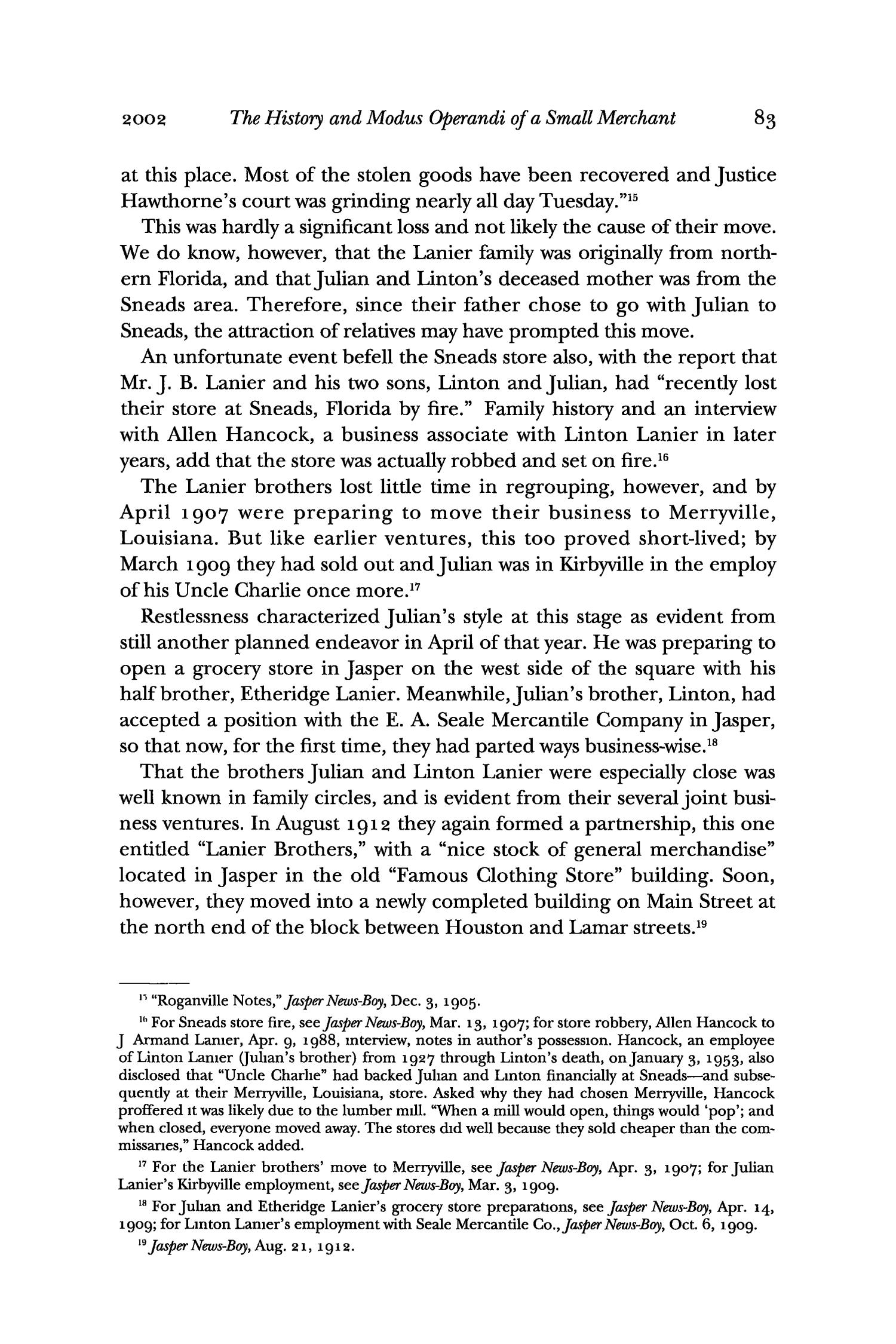 The Southwestern Historical Quarterly, Volume 106, July 2002 - April, 2003
                                                
                                                    83
                                                