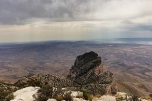 Primary view of object titled 'El Capitan from the Guadalupe Peak Trail'.
