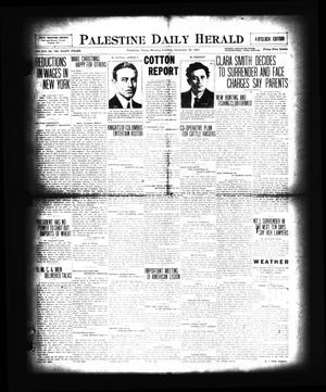 Primary view of object titled 'Palestine Daily Herald (Palestine, Tex), Vol. 19, No. 154, Ed. 1 Monday, December 20, 1920'.