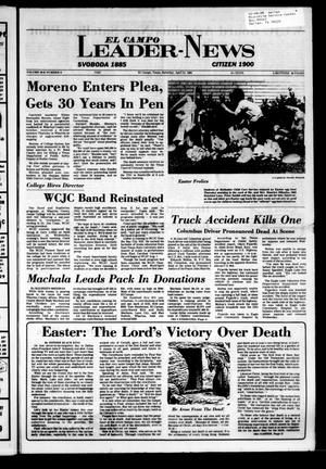 Primary view of object titled 'El Campo Leader-News (El Campo, Tex.), Vol. 99B, No. 9, Ed. 1 Saturday, April 21, 1984'.
